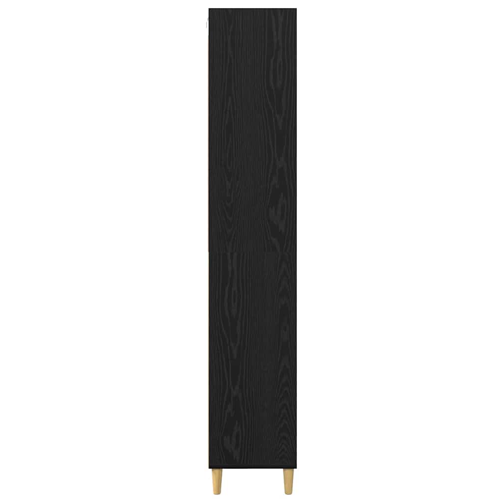 Høyskap Svart Eik 69,5 x 32,5 x 180 cm Konstruert tre