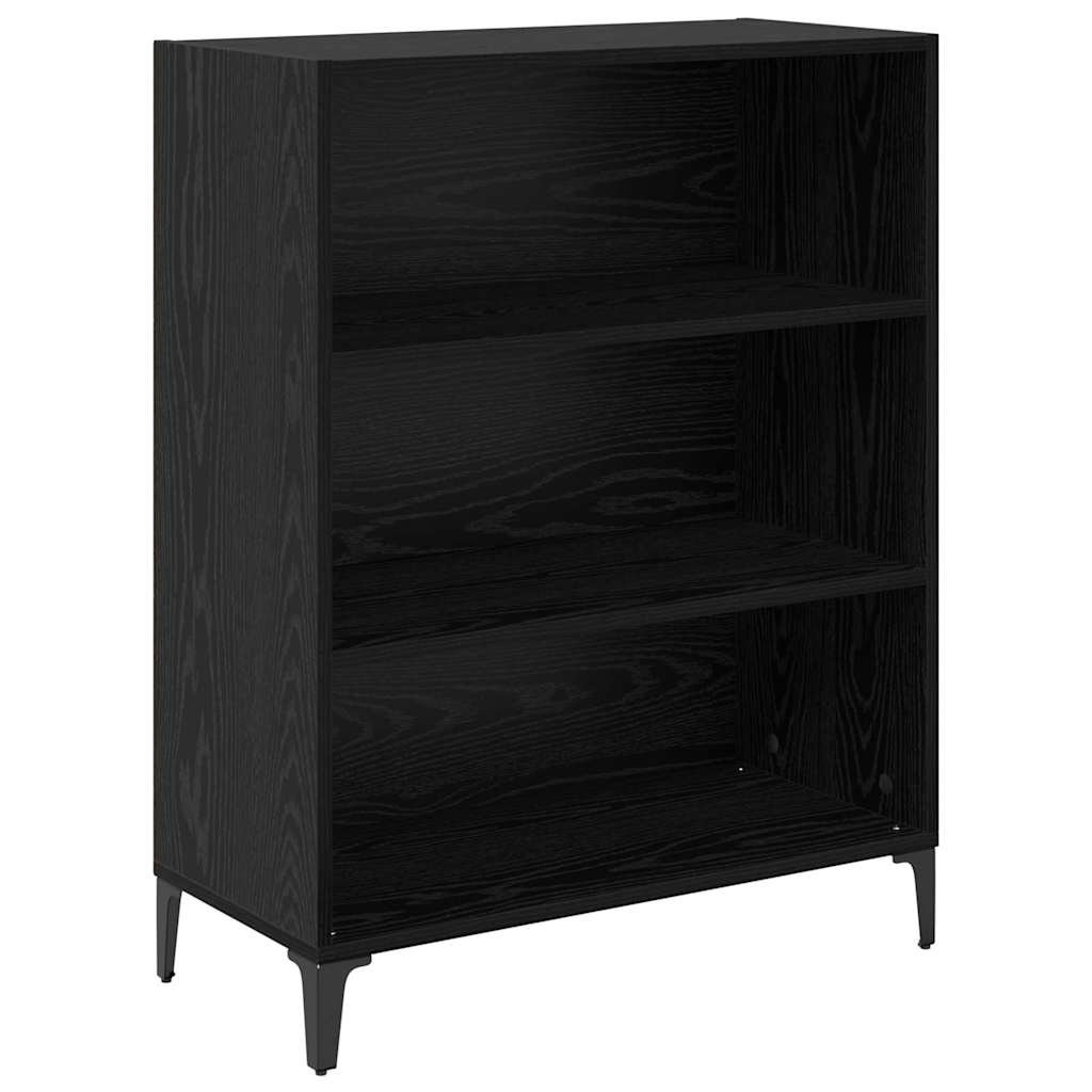 Høyskap Svart Eik 69,5 x 34 x 180 cm Konstruert tre