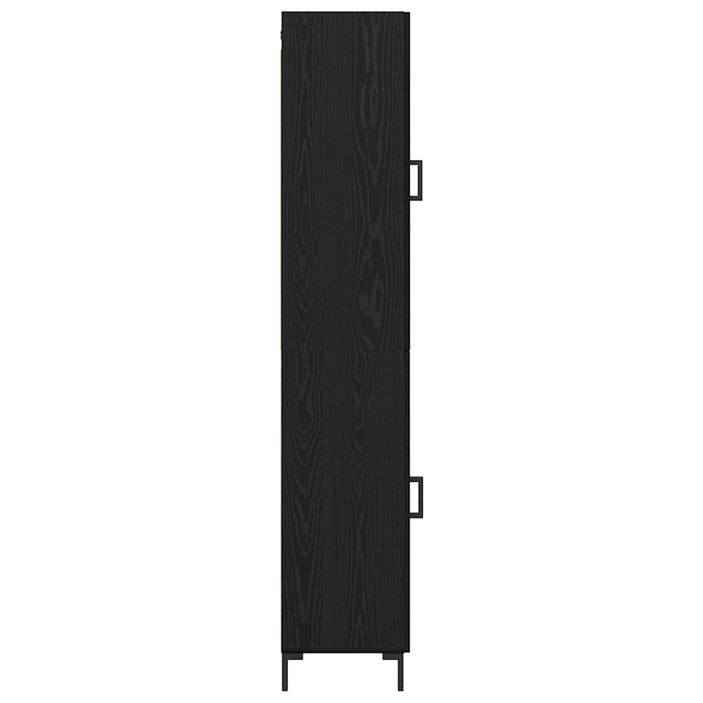 Høyskap Svart Eik 34,5 x 34 x 180 cm Konstruert tre