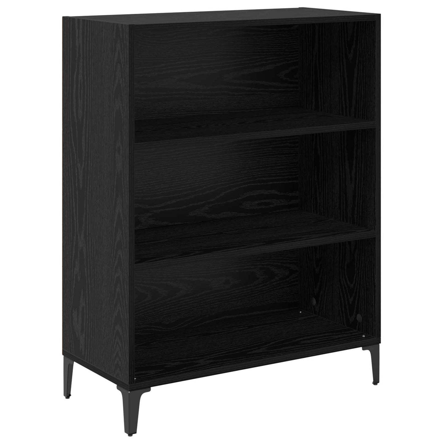 Høyskap Veggmontert Svart Eik 69,5 x 34 x 180 cm Konstruert tre