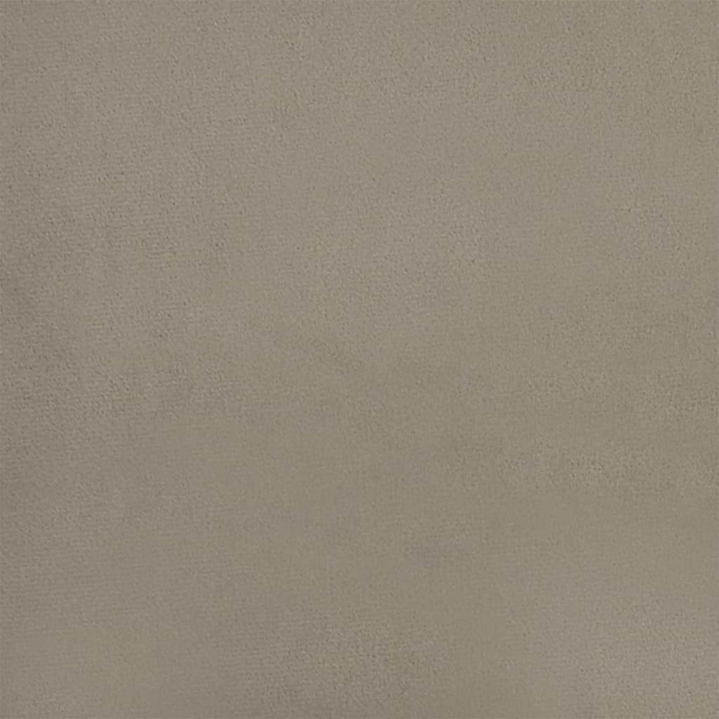 Kontorstol med hjul Lysegrå 56 x 61,5 x 72 cm Fløyel