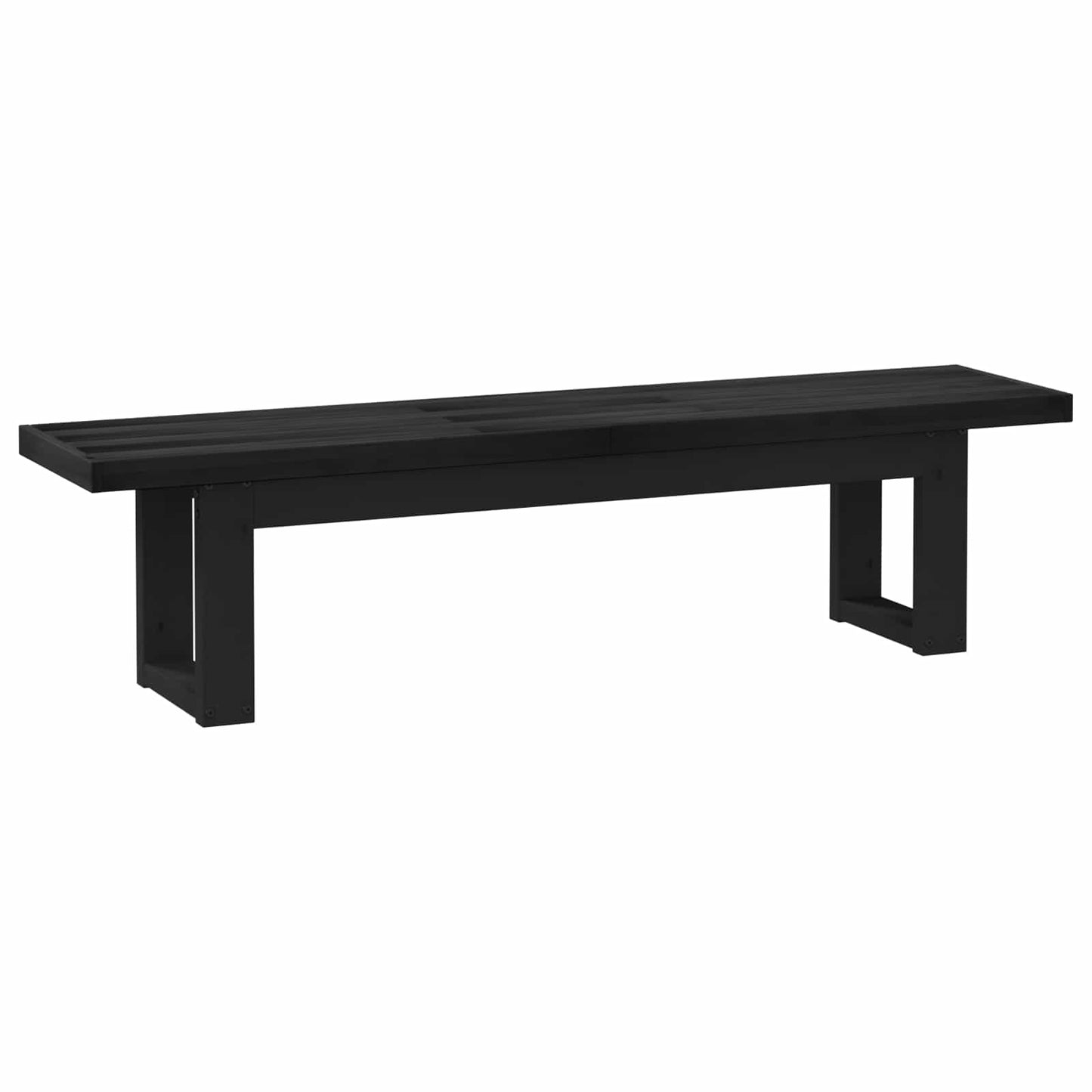 Spisebenk NOAIN 180 x 41 x 45 cm Massiv furu Svart