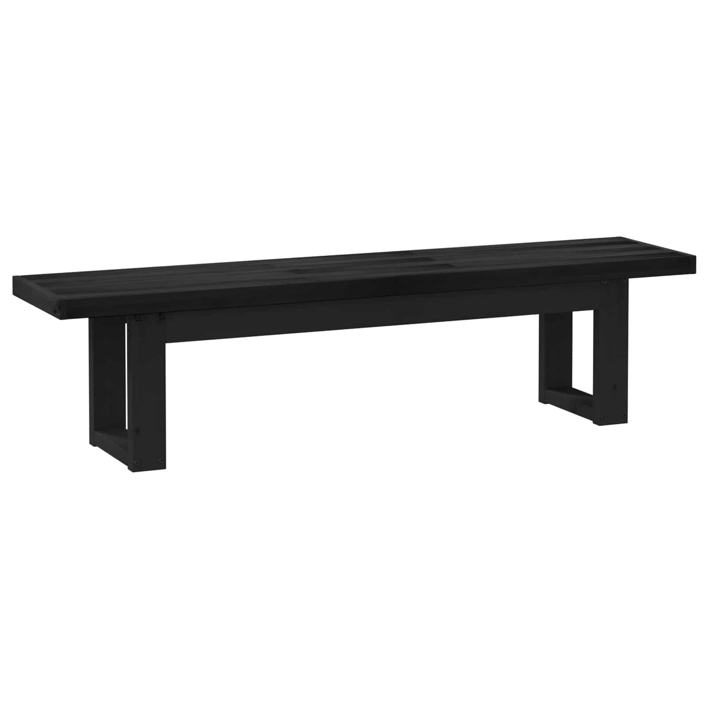 Spisebenk NOAIN 160 x 41 x 45 cm Massiv furu Svart