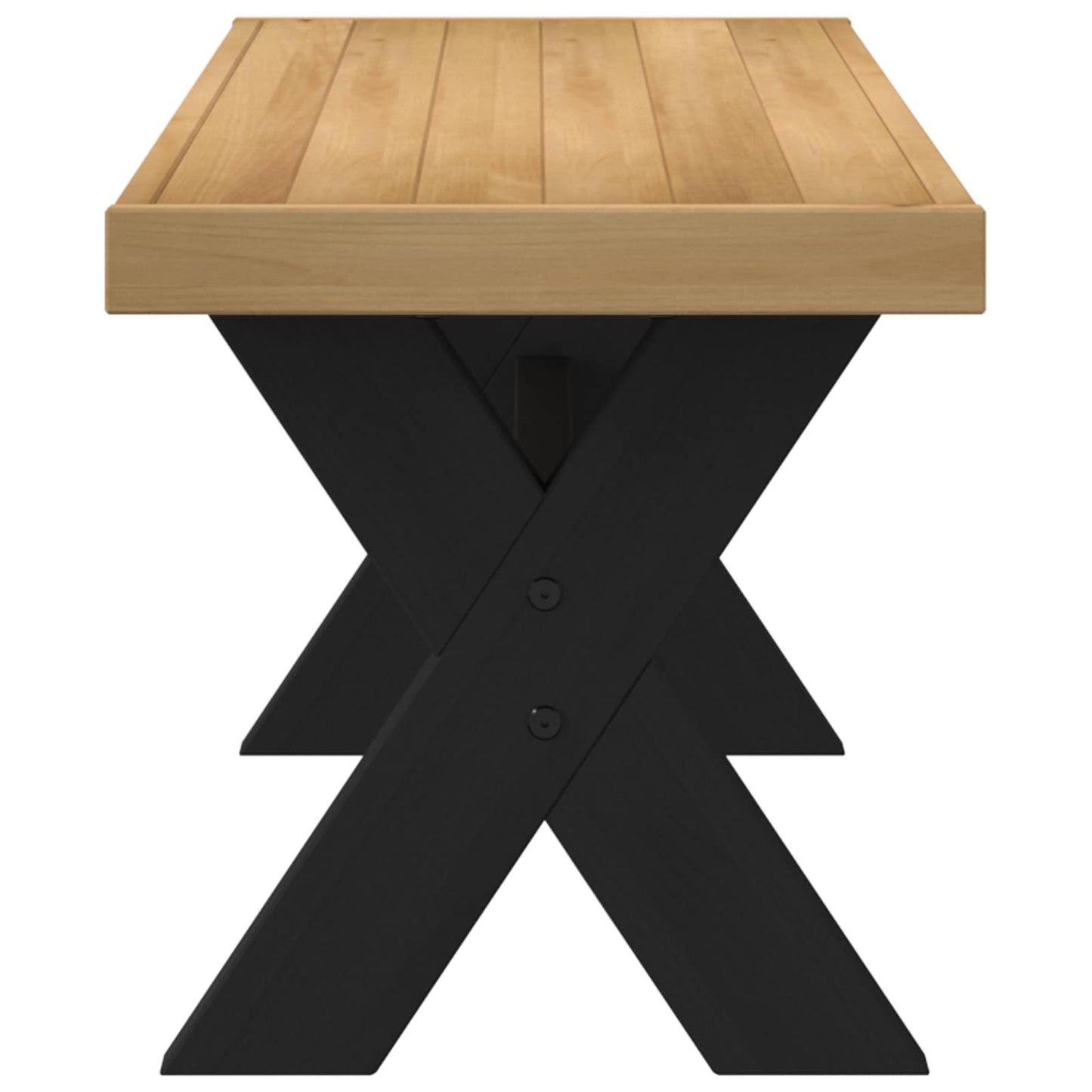 Spisebenk NOAIN 120 x 41 x 45 cm Massiv furu Naturlig