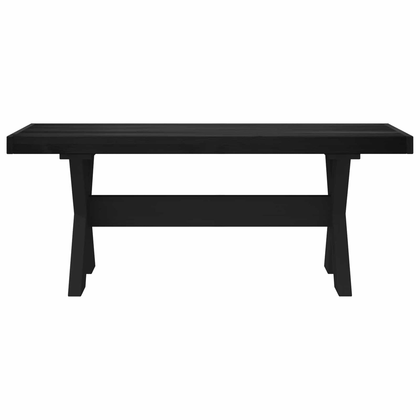 Spisebenk NOAIN 120 x 41 x 45 cm Massiv furu Svart