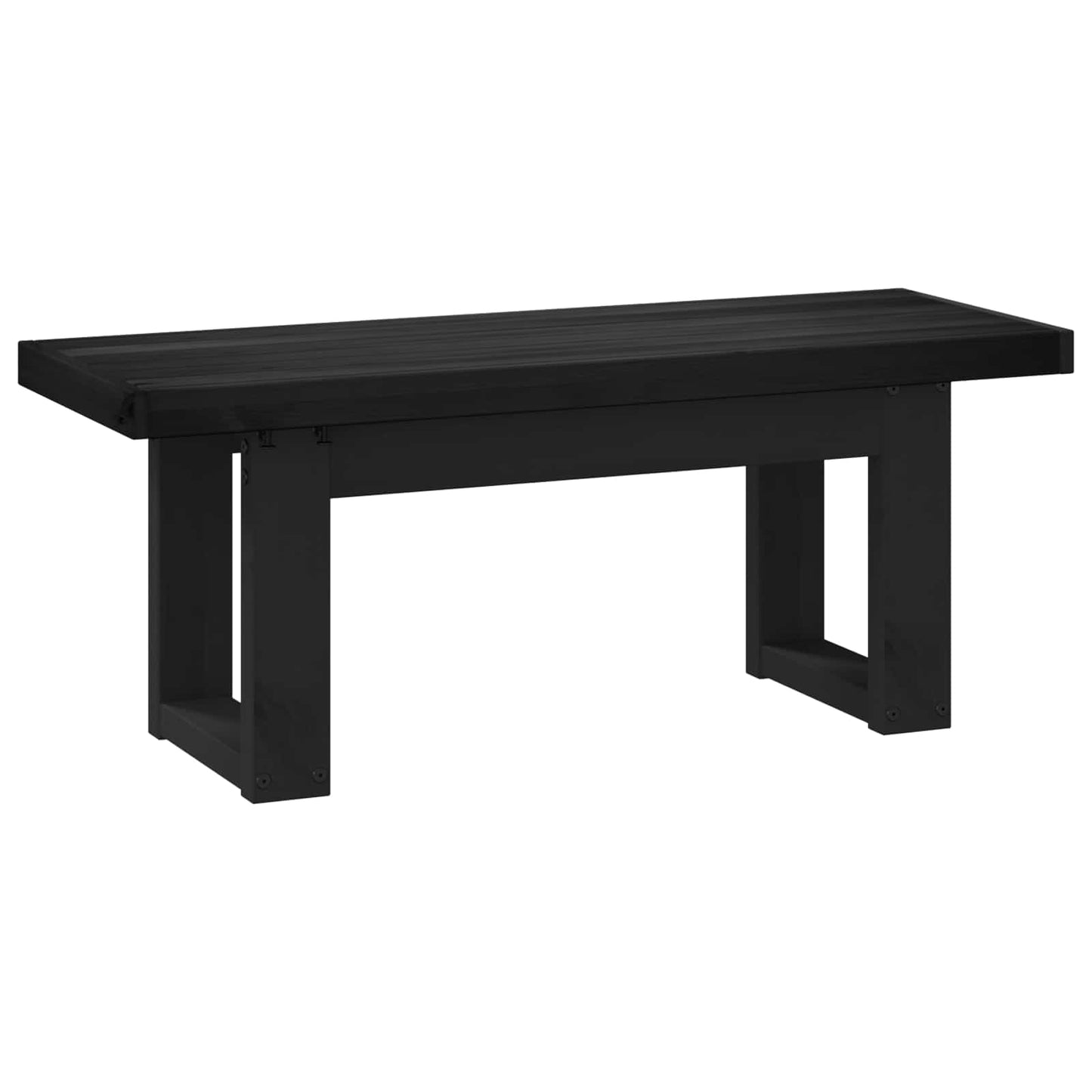 Spisebenk NOAIN 120 x 41 x 45 cm Massiv furu Svart