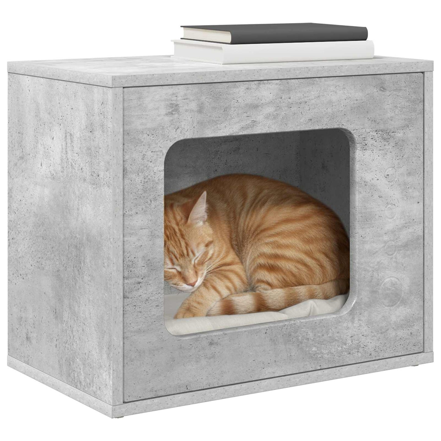 Katt Hus Betong 51 x 30 x 42,5 cm Konstruert tre