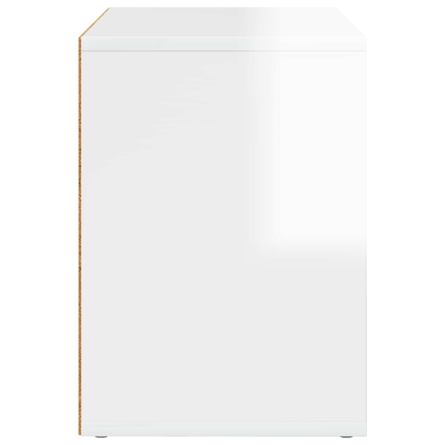 Katt Hus Glanset Hvit 51 x 30 x 42,5 cm Konstruert tre