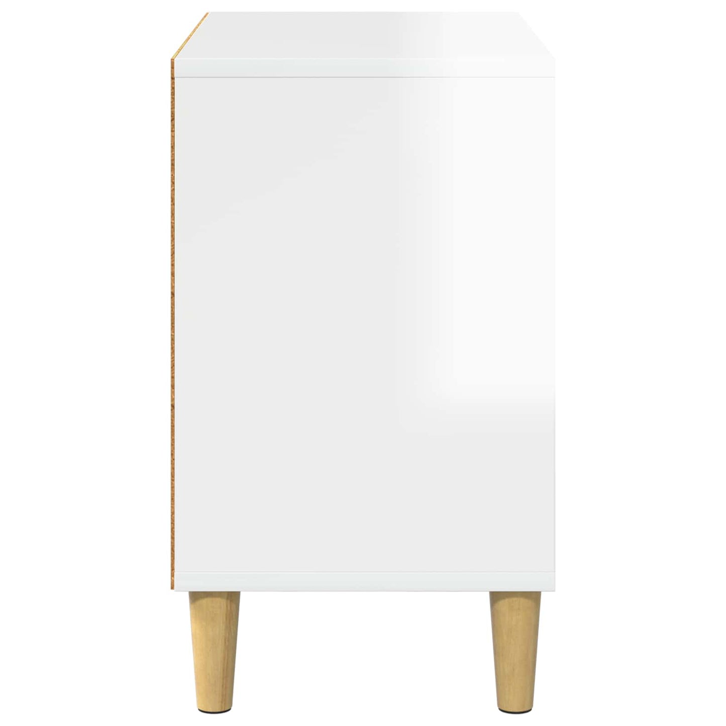Katt Hus Glanset Hvit 51 x 30 x 52 cm Konstruert tre