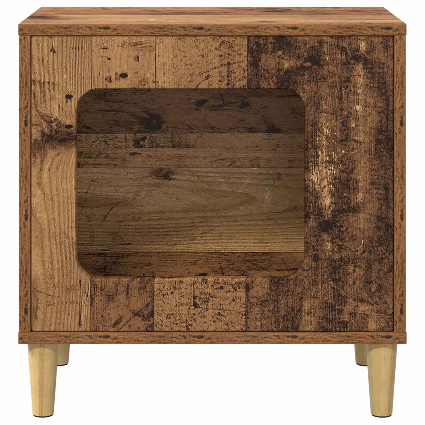 Katt Hus Gammelt tre 51 x 30 x 52 cm Konstruert tre