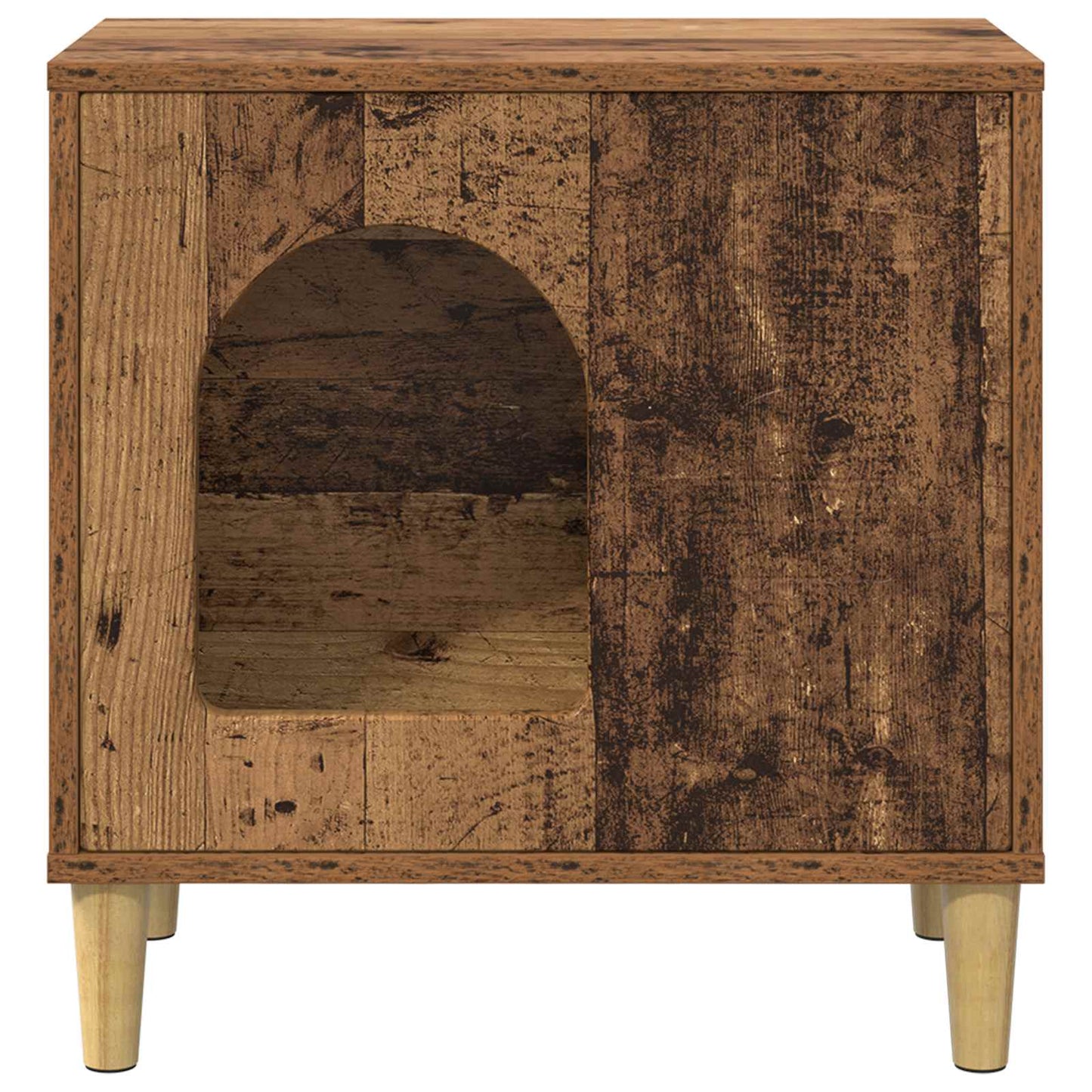 Katt Hus Gammelt tre 51 x 30 x 52 cm Konstruert tre