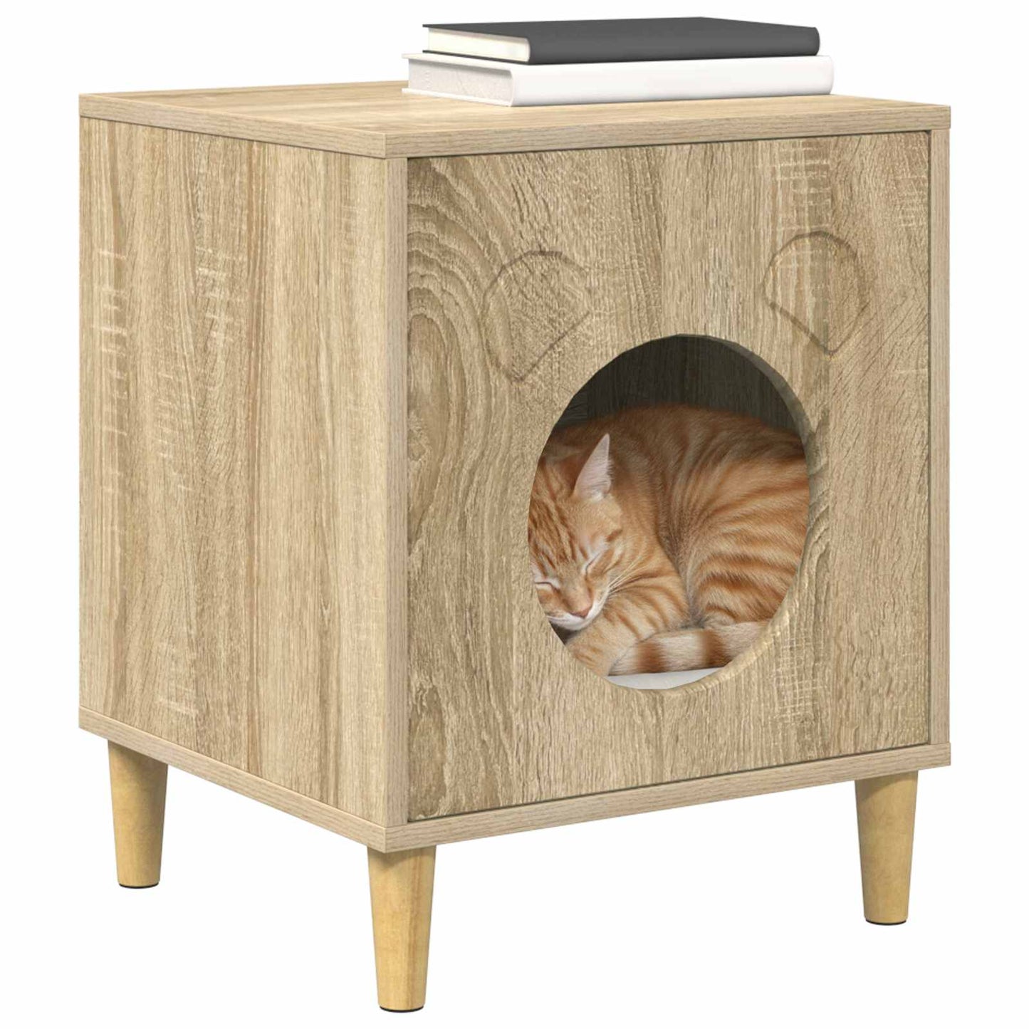 Katt Hus Sonoma 42,5 x 40 x 53 cm Konstruert tre