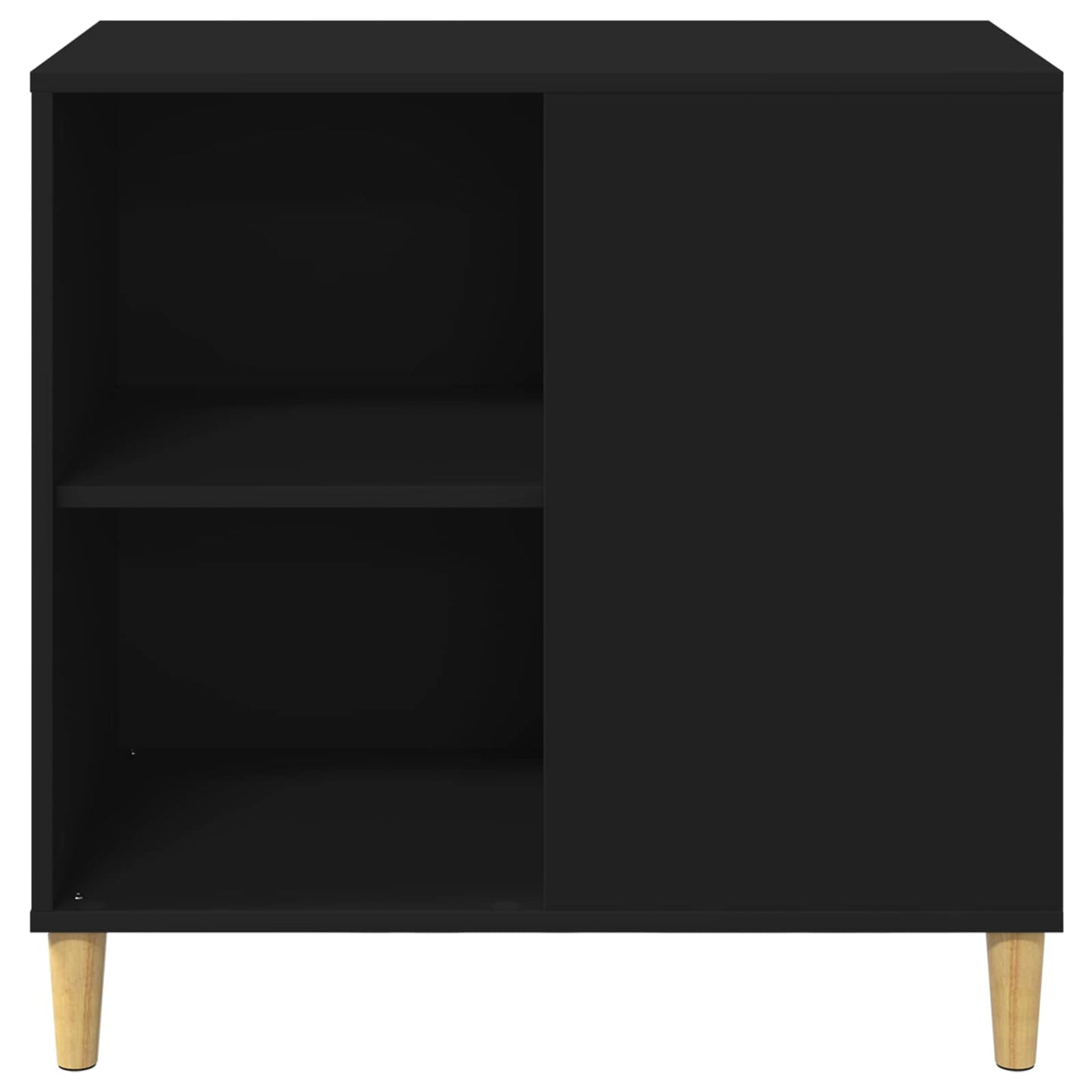 Katt Hus Svart 72 x 42.5 x 70 cm Konstruert tre