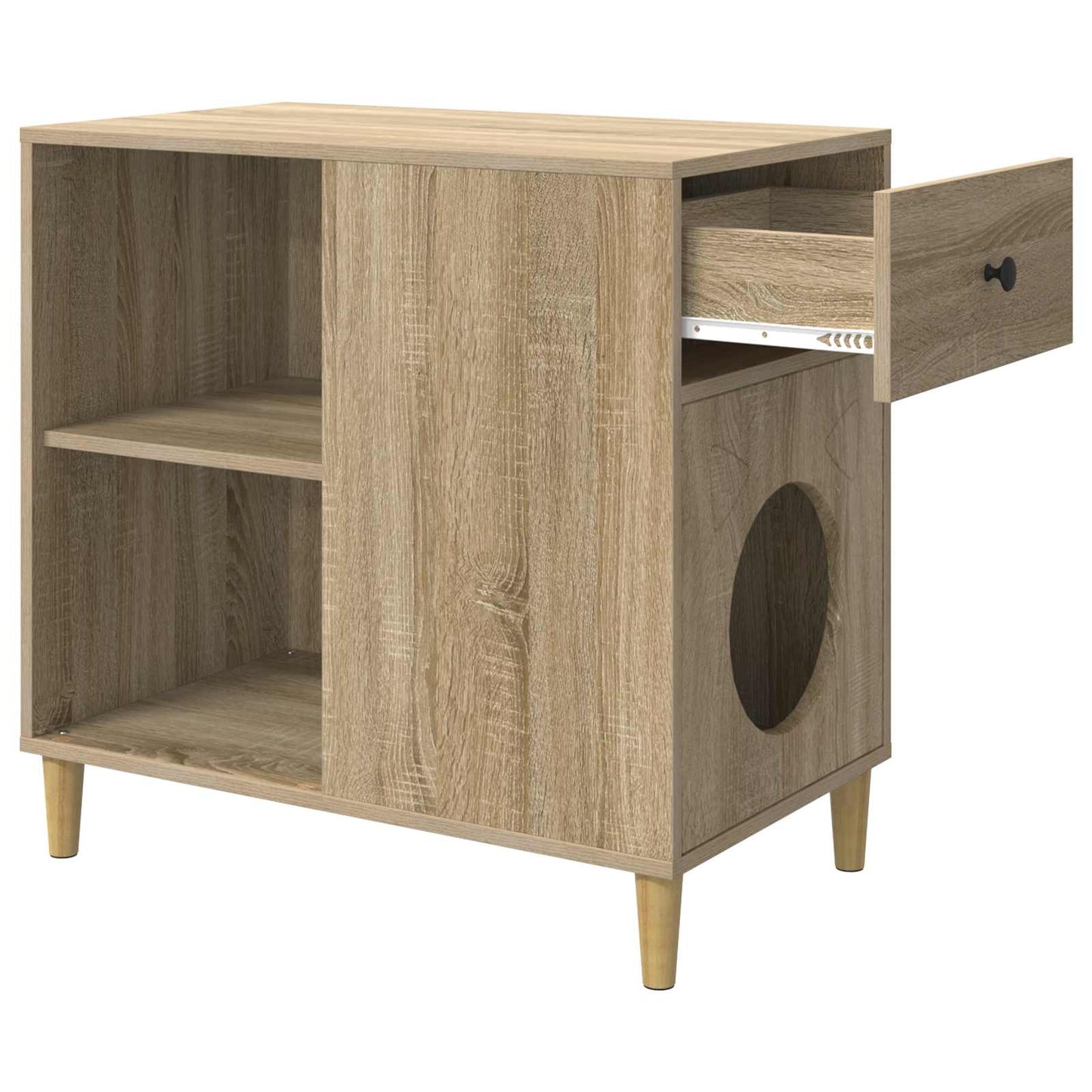 Katt Hus Sonoma 72 x 42.5 x 70 cm Konstruert tre