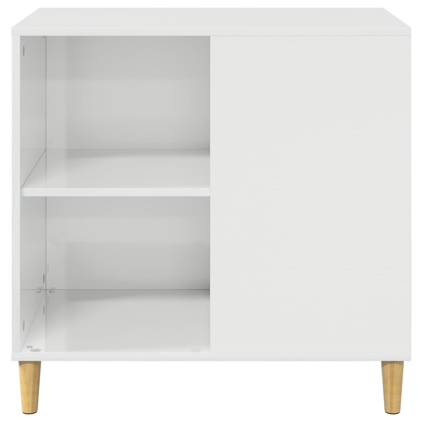 Katt Hus Glanset Hvit 72 x 42.5 x 70 cm Konstruert tre