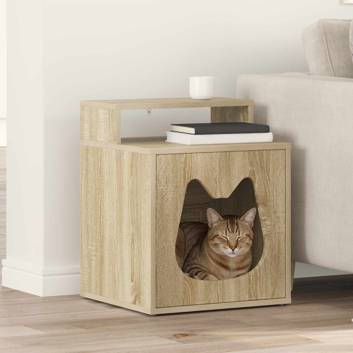 Katt Hus Sonoma 42,5 x 40 x 53,5 cm Konstruert tre
