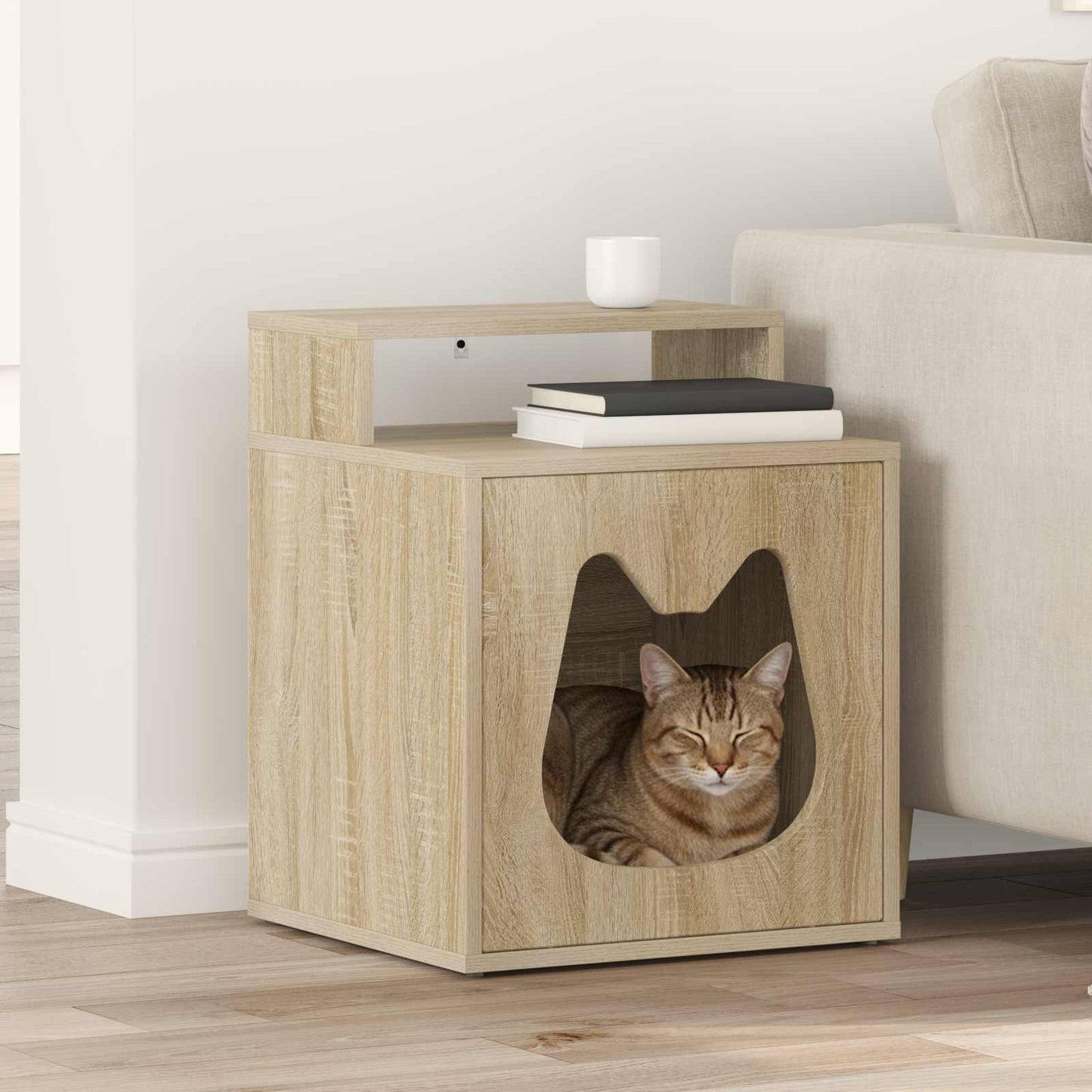 Katt Hus Sonoma 42,5 x 40 x 53,5 cm Konstruert tre