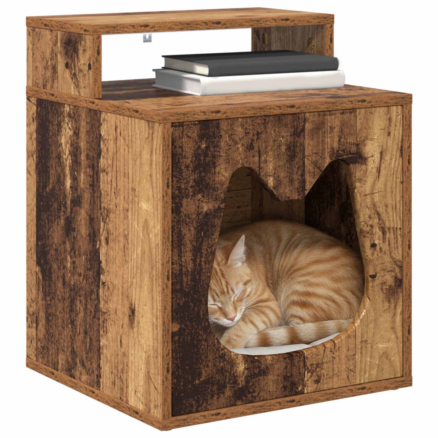 Katt Hus Gammelt tre 42,5 x 40 x 53,5 cm Konstruert tre