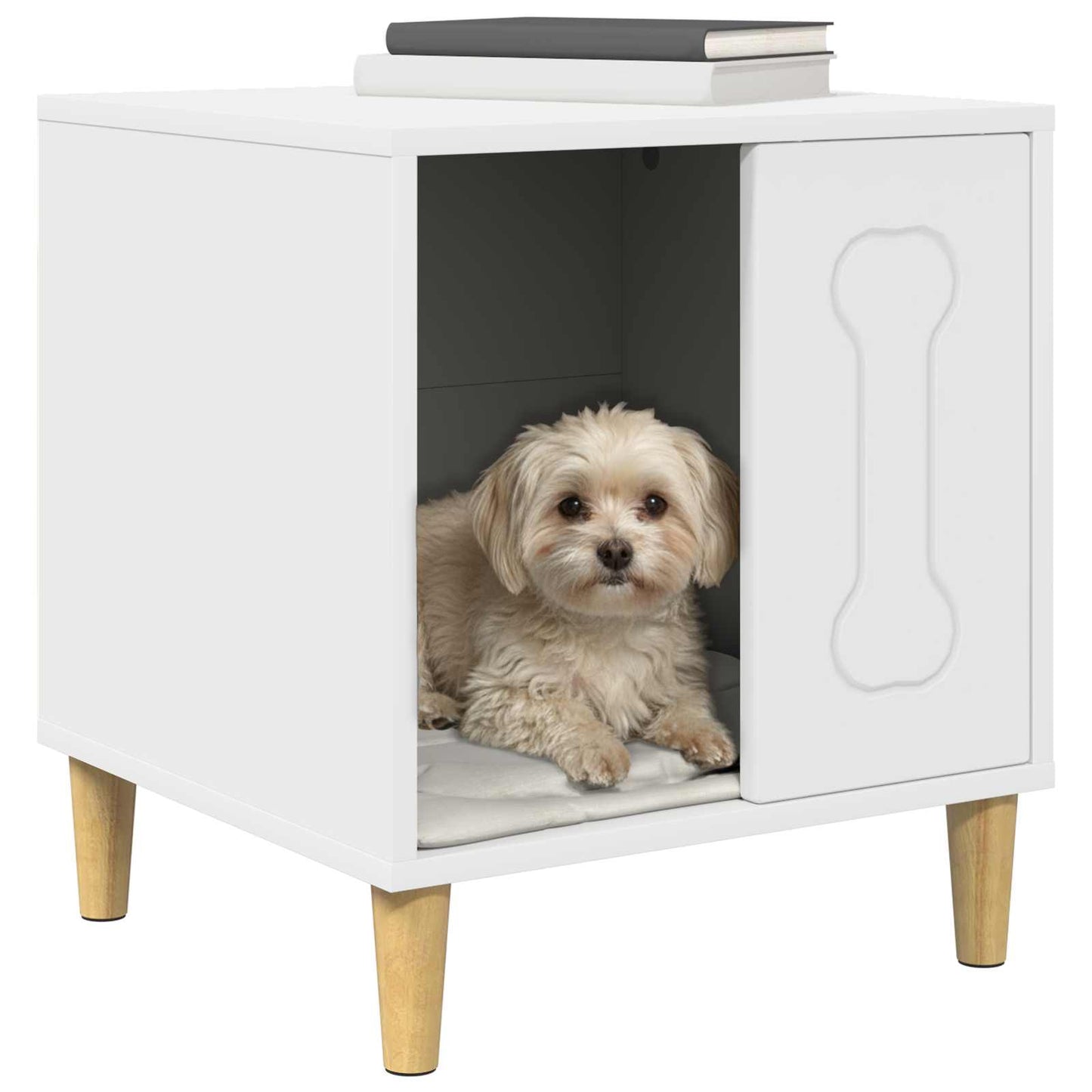 Hundehus Hvit 44 x 42 x 49 cm Konstruert tre