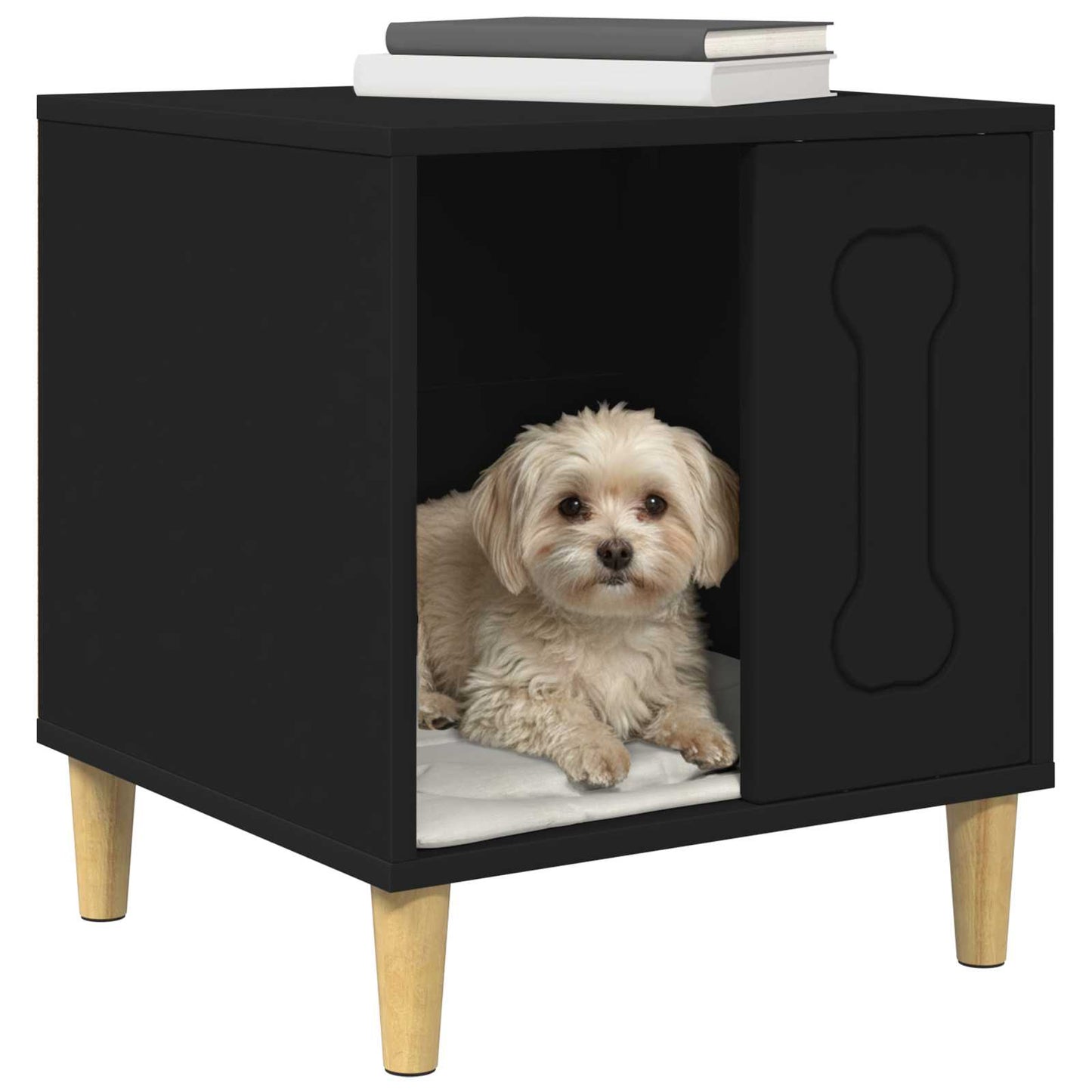 Hundehus Svart 44 x 42 x 49 cm Konstruert tre
