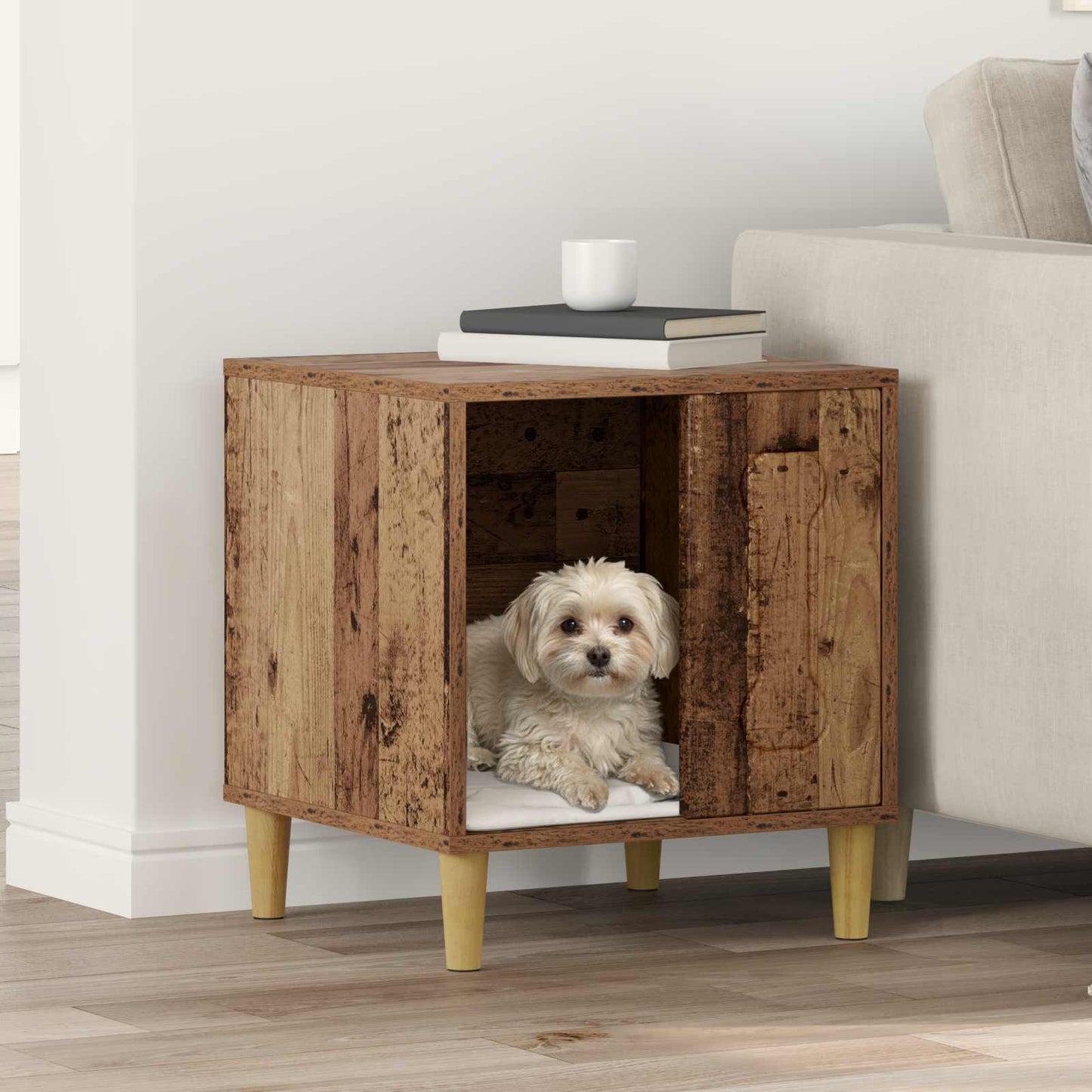 Hundehus Gammelt tre 44 x 42 x 49 cm Konstruert tre