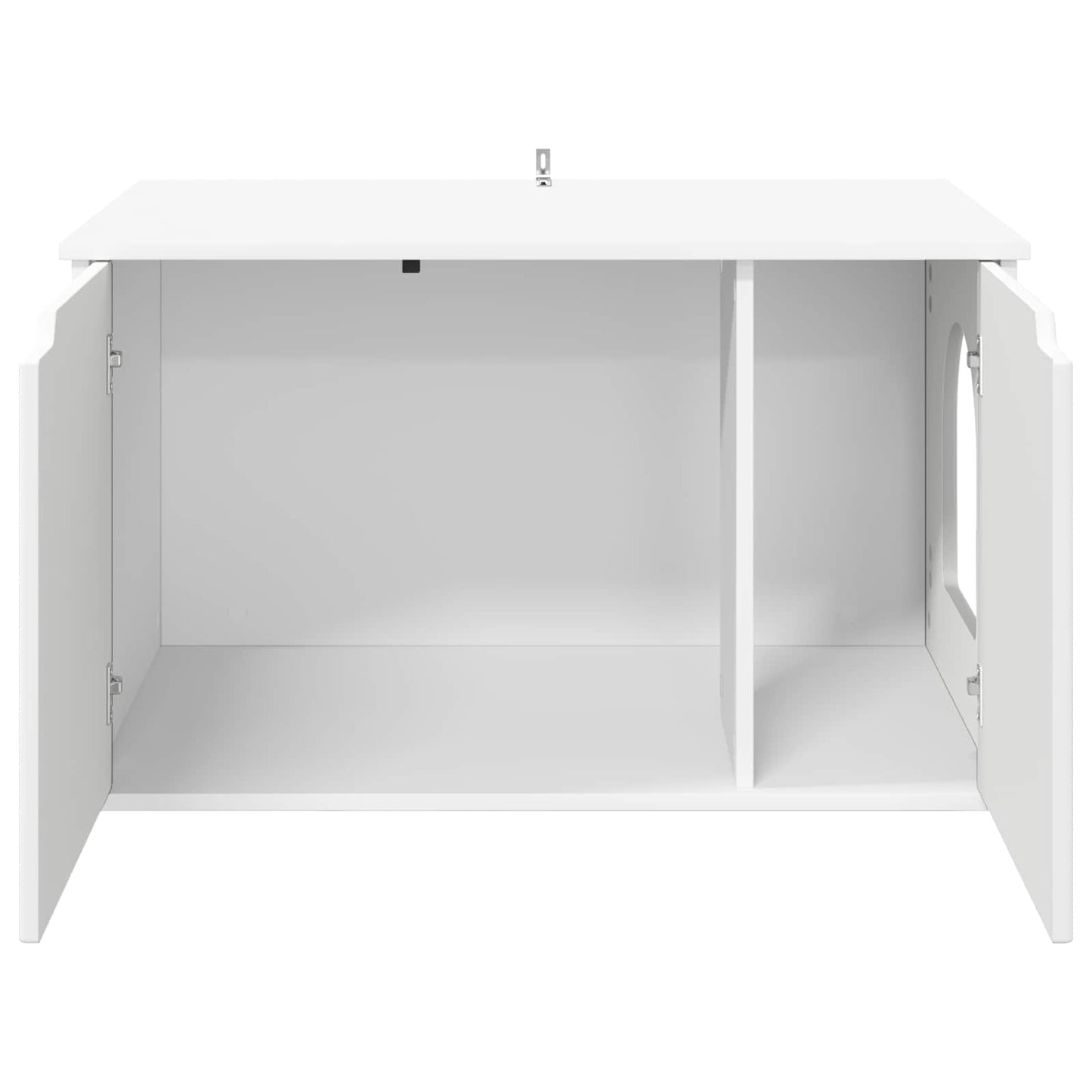 Katt Hus Hvit 85 x 55 x 50,5 cm Konstruert tre