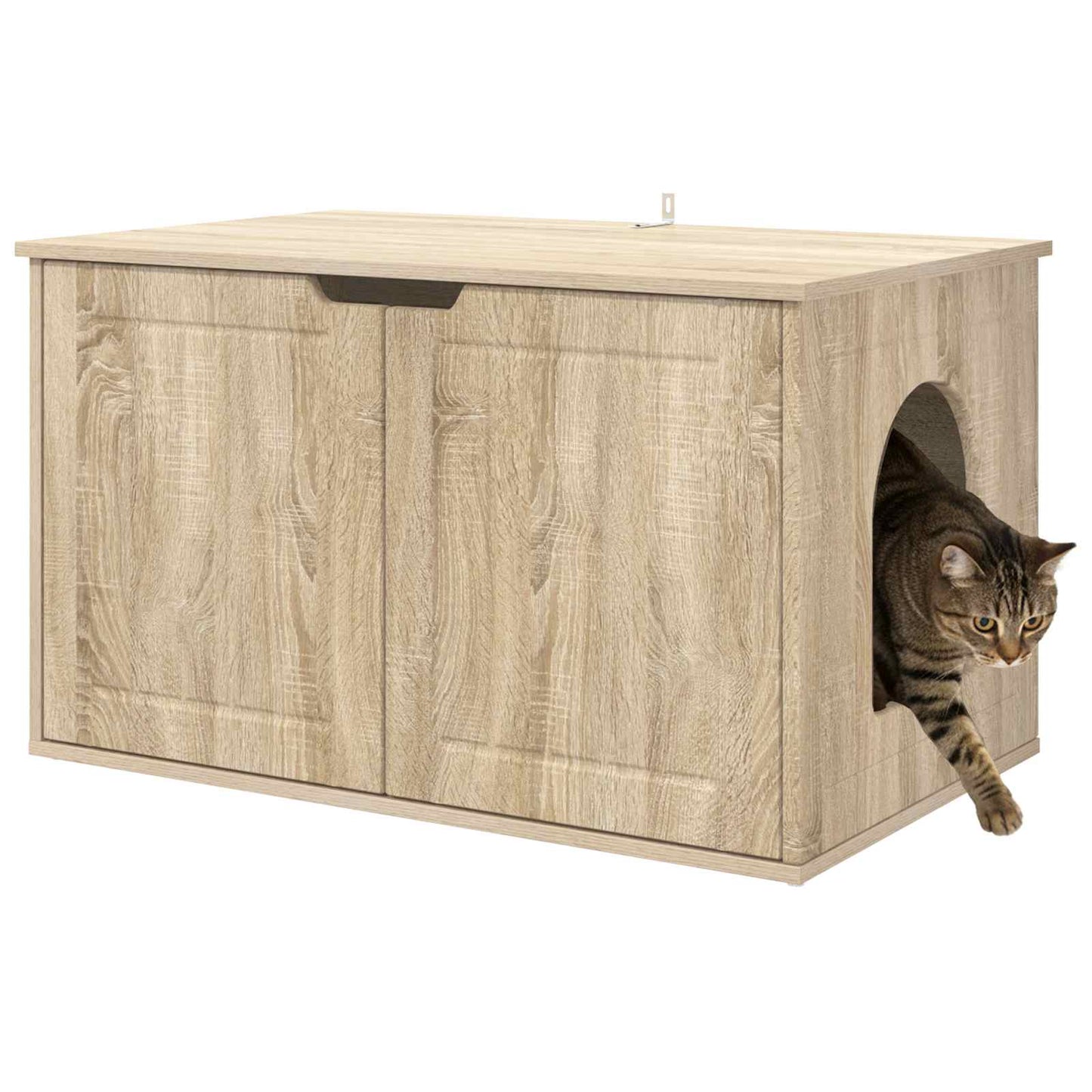 Katt Hus Sonoma 85 x 55 x 50,5 cm Konstruert tre