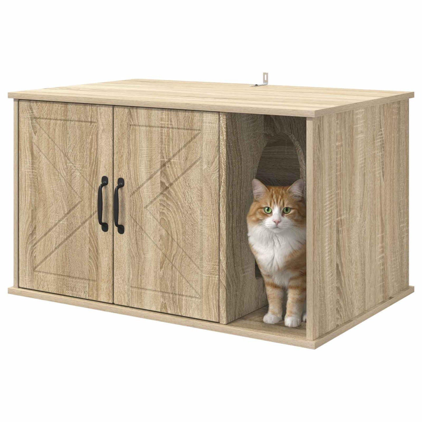 Katt Hus Sonoma 85 x 55 x 50 cm Konstruert tre