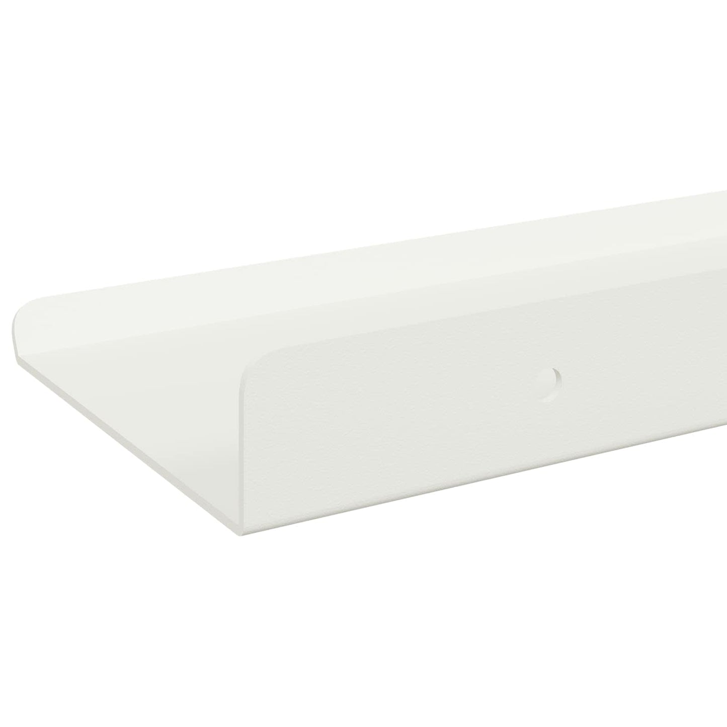 Vegghylle med hylle Veggmontert 3 pcs Hvit 40 x 9 x 2,5 cm vidaXL