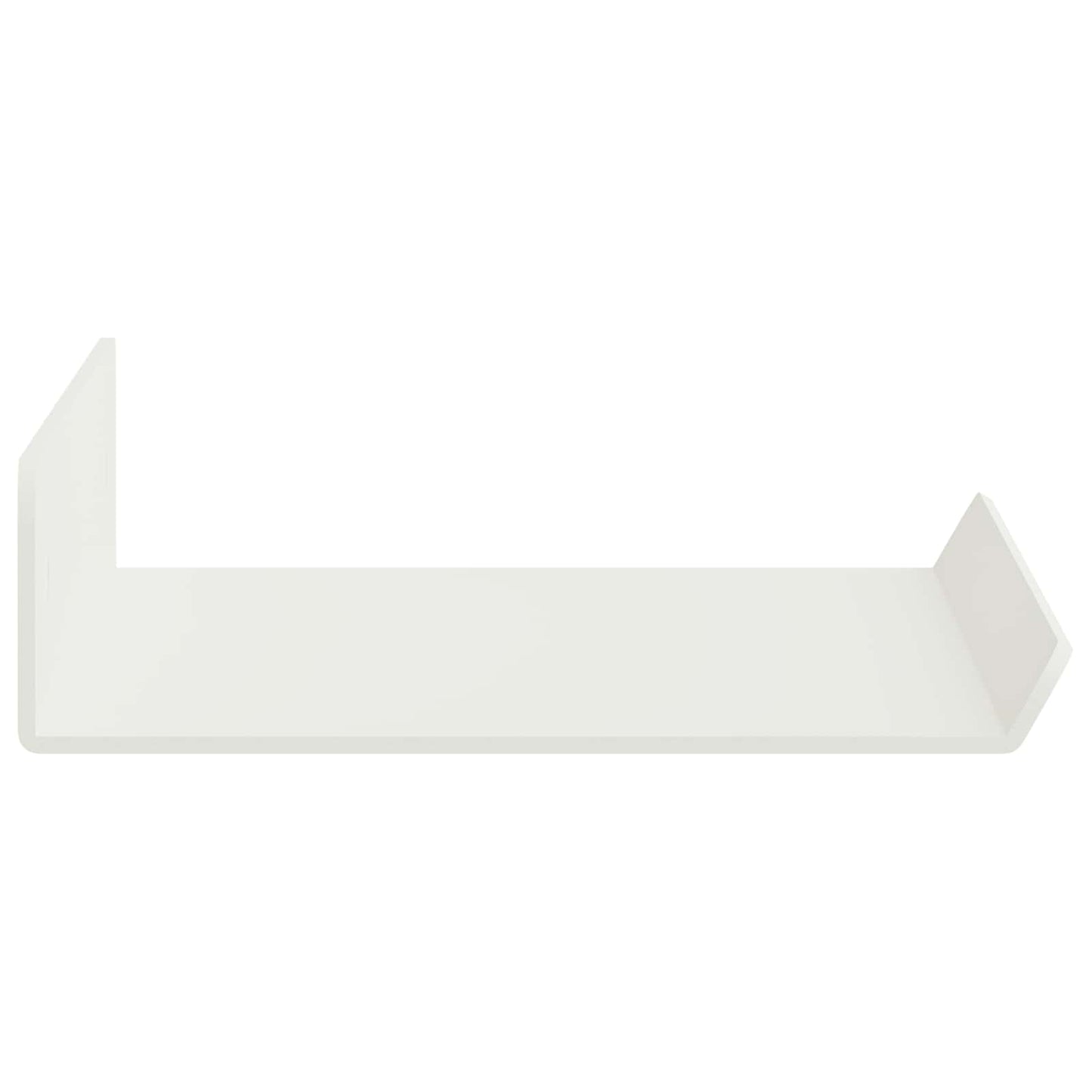 Vegghylle med hylle Veggmontert 3 pcs Hvit 40 x 9 x 2,5 cm vidaXL