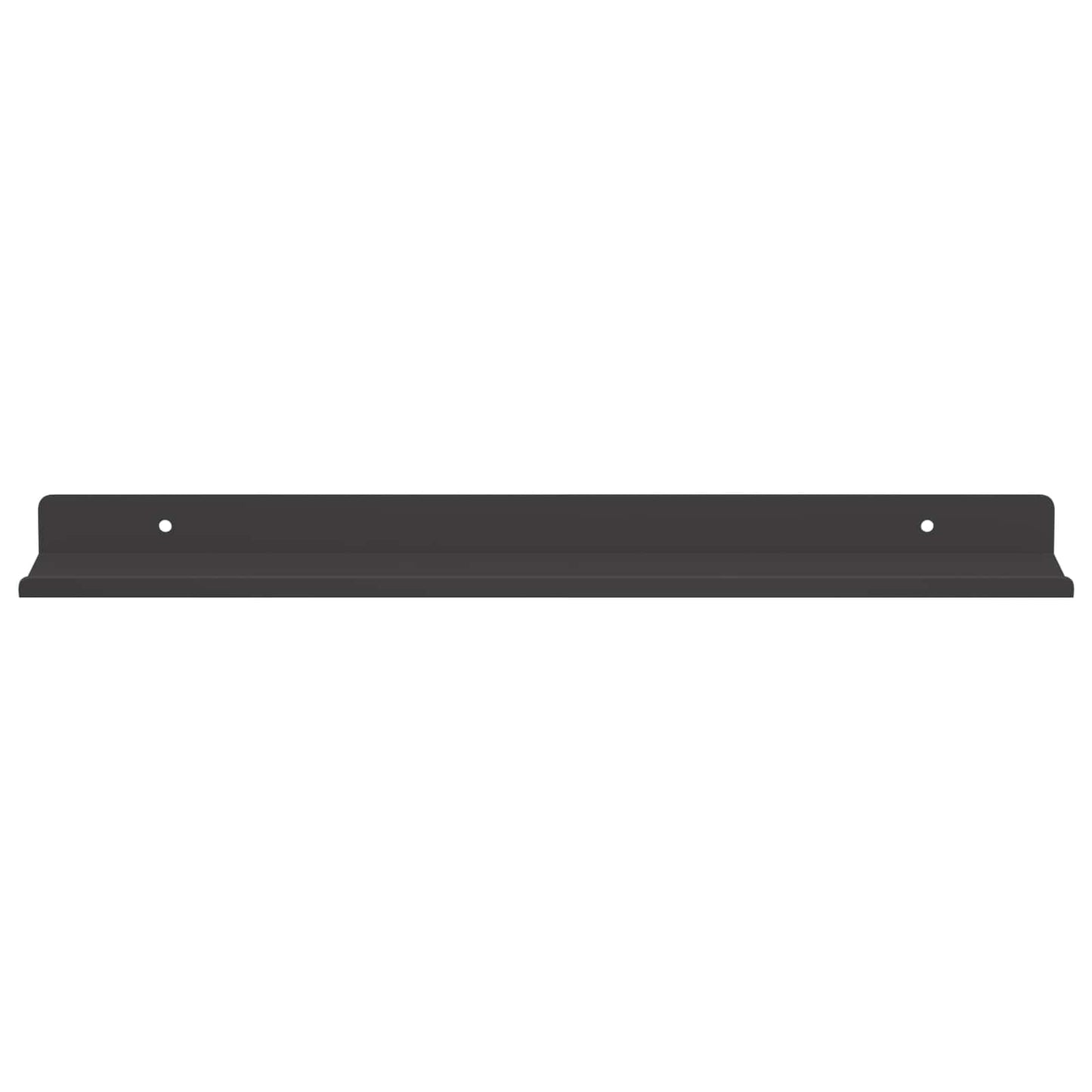 Vegghylle med hylle Veggmontert 4 pcs Svart 40 x 9 x 2,5 cm vidaXL
