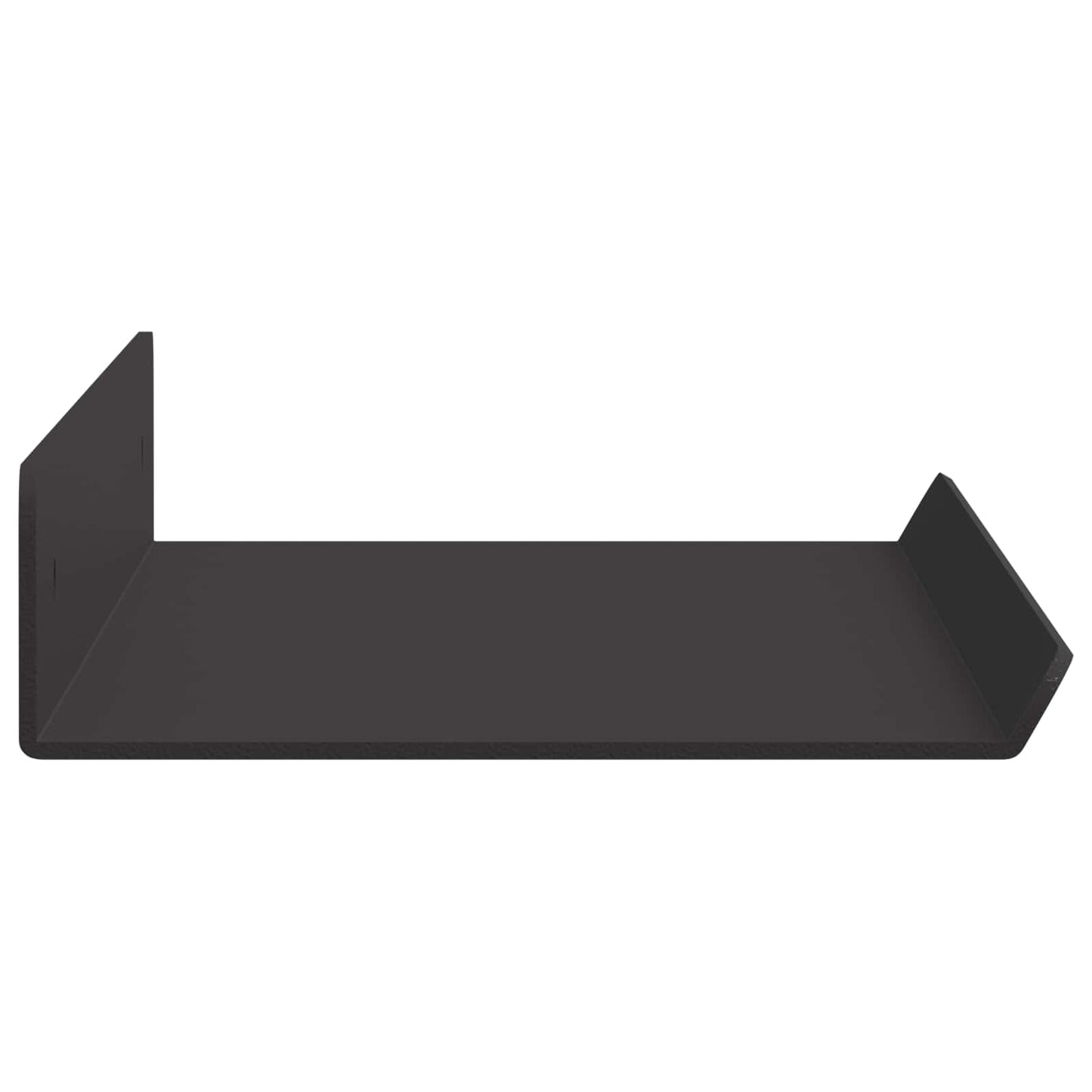 Vegghylle med hylle Veggmontert 4 pcs Svart 40 x 9 x 2,5 cm vidaXL
