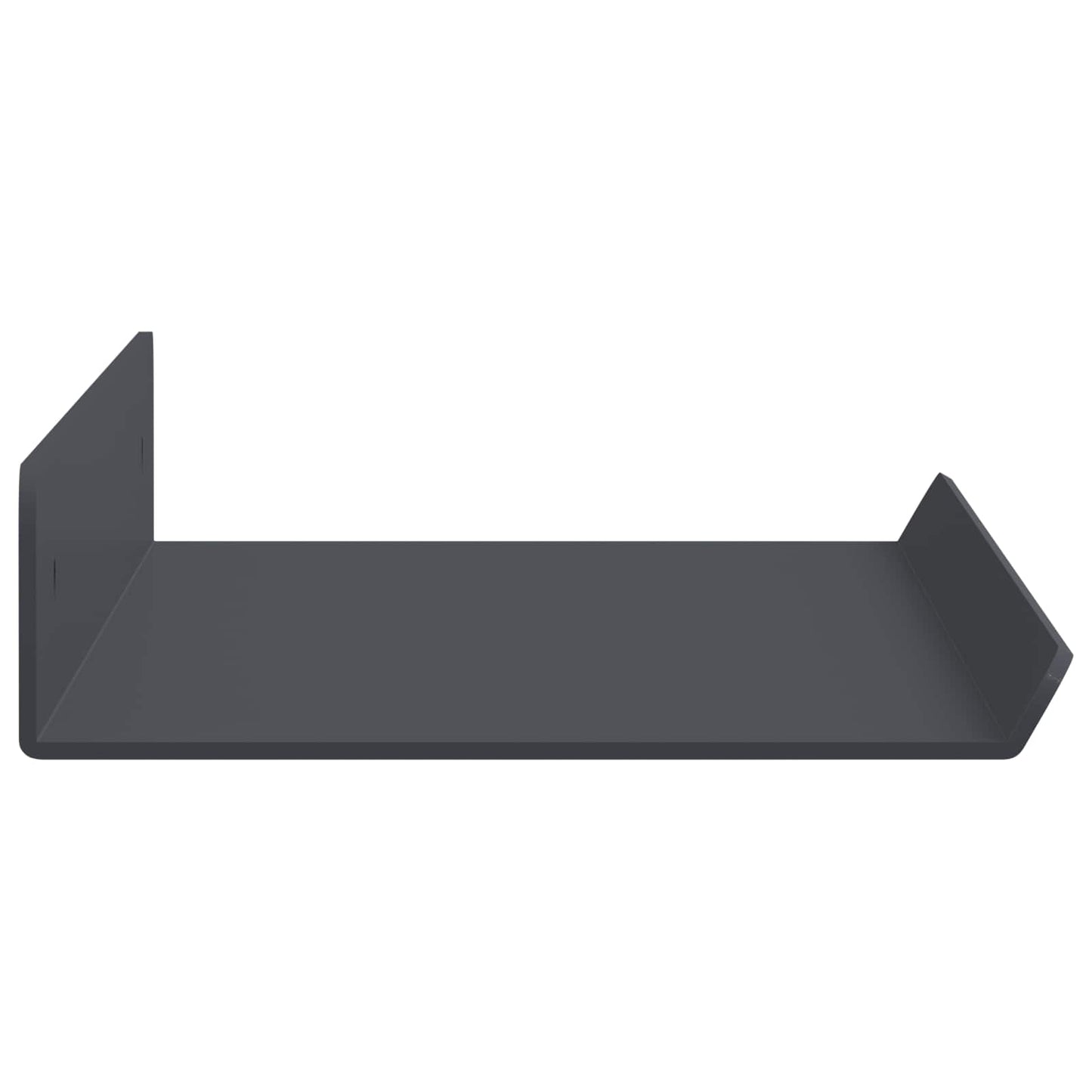Vegghylle med hylle Veggmontert 4 pcs Antrasitt 40 x 9 x 2,5 cm vidaXL