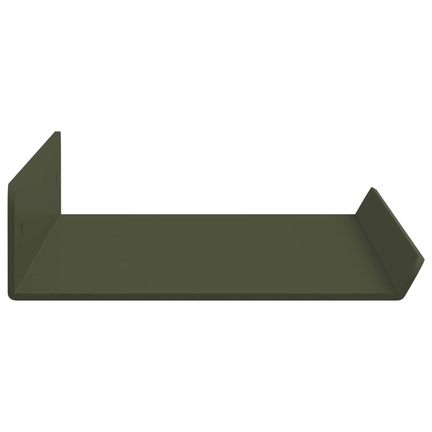 Vegghylle med hylle 4 pcs Olivengrønn 40 x 9 x 2,5 cm vidaXL