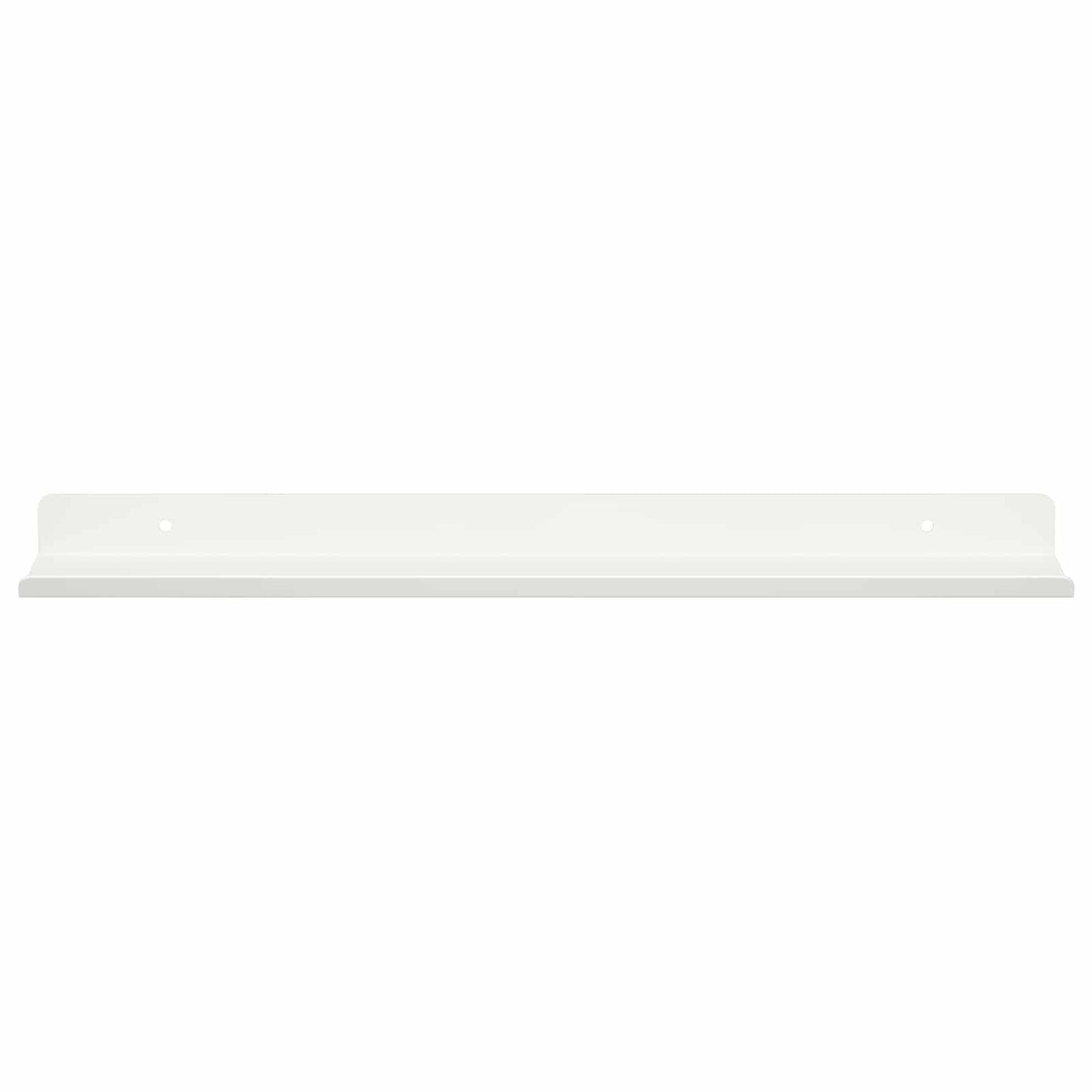 Vegghylle med hylle Veggmontert 2 pcs Hvit 40 x 9 x 2,5 cm vidaXL