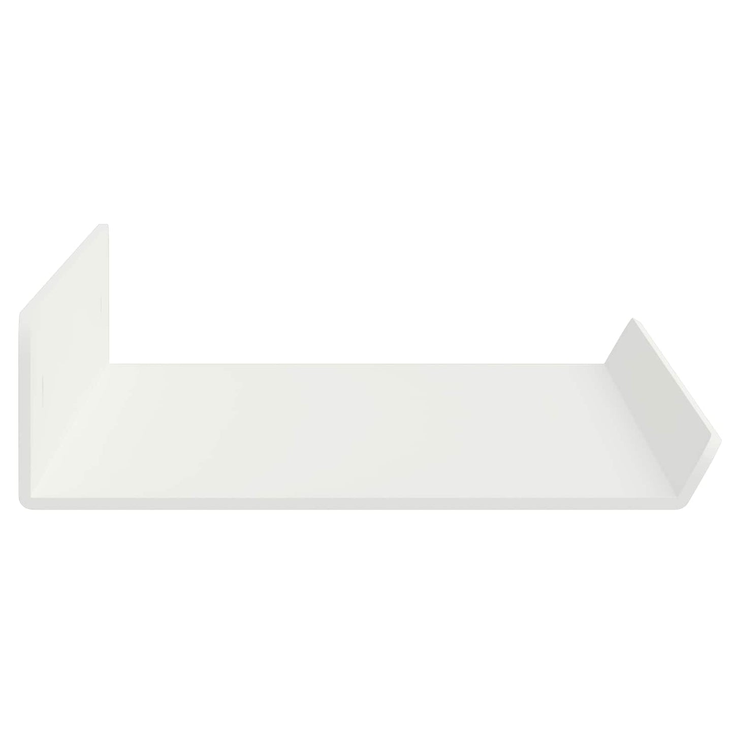 Vegghylle med hylle Veggmontert 2 pcs Hvit 40 x 9 x 2,5 cm vidaXL