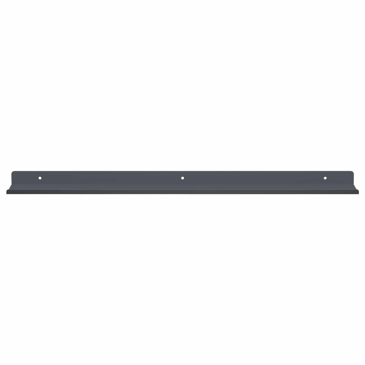 Flytende hylle 2 pcs Antrasitt 60 x 8,5 x 2,5 cm Stål