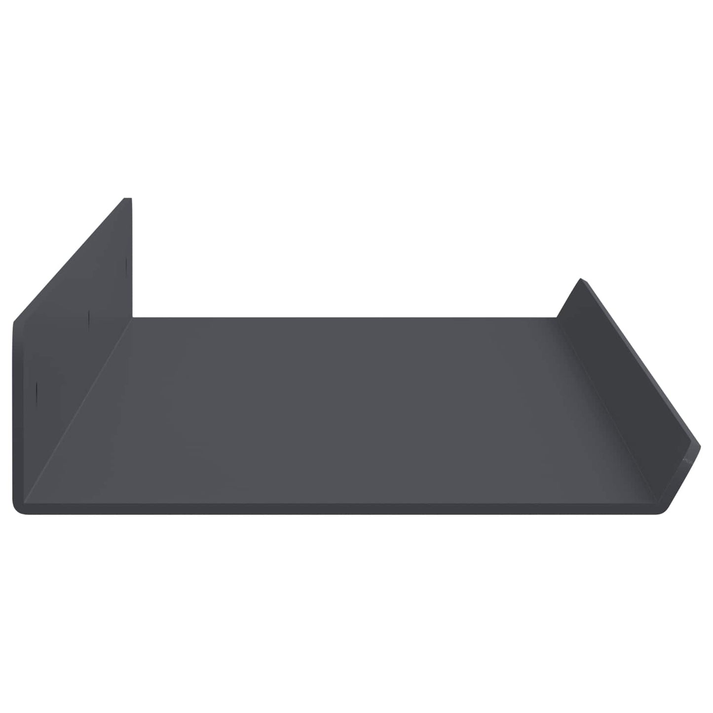 Flytende hylle 2 pcs Antrasitt 60 x 8,5 x 2,5 cm Stål