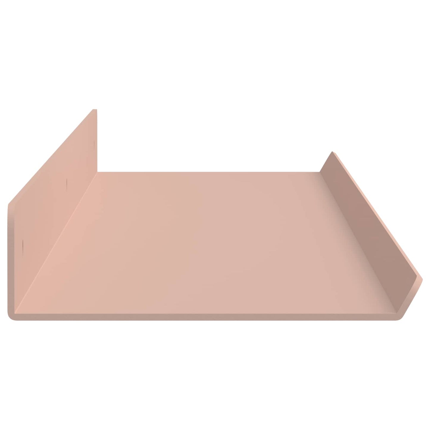 Vegghylle med hylle Veggmontert 2 pcs Rosa 80 x 9 x 2,5 cm vidaXL