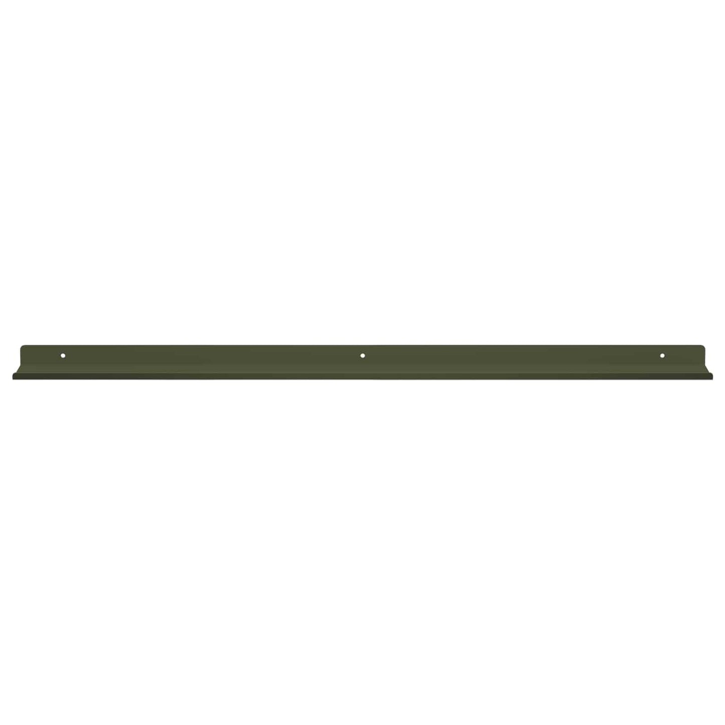 Vegghylle med hylle 4 pcs Olivengrønn 80 x 9 x 2,5 cm vidaXL