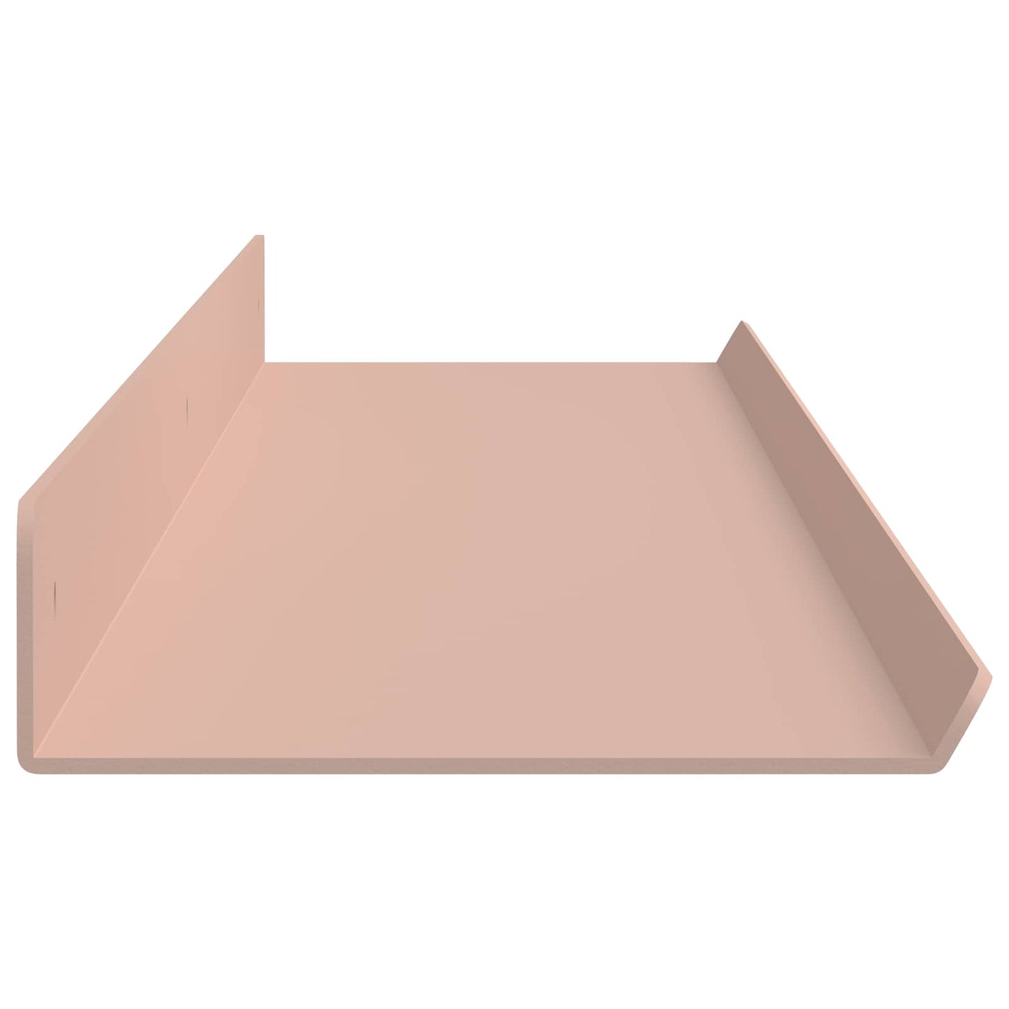 Vegghylle med hylle Veggmontert 2 pcs Rosa 100 x 9 x 2,5 cm vidaXL
