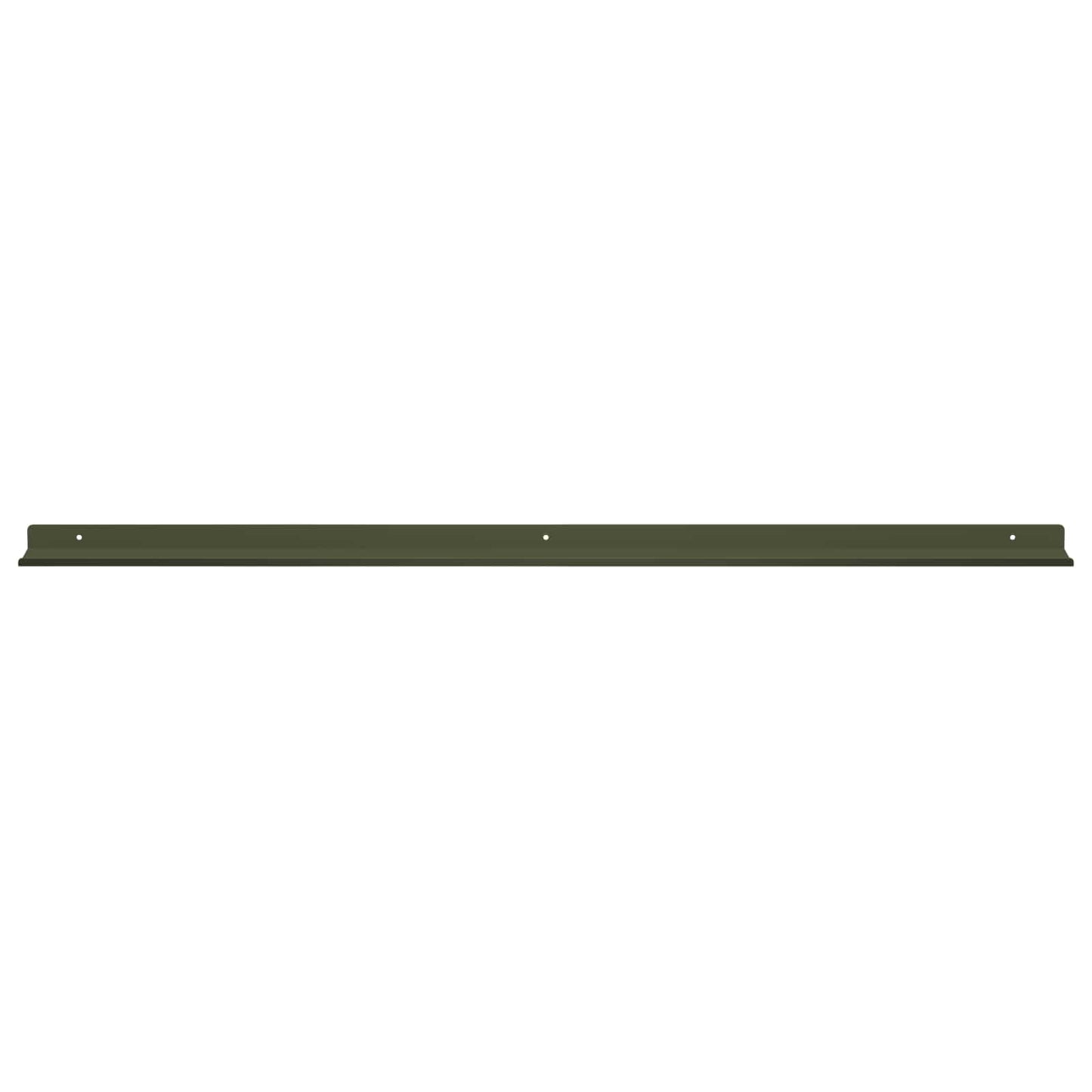 Vegghylle med hylle 4 pcs Olivengrønn 100 x 9 x 2,5 cm vidaXL