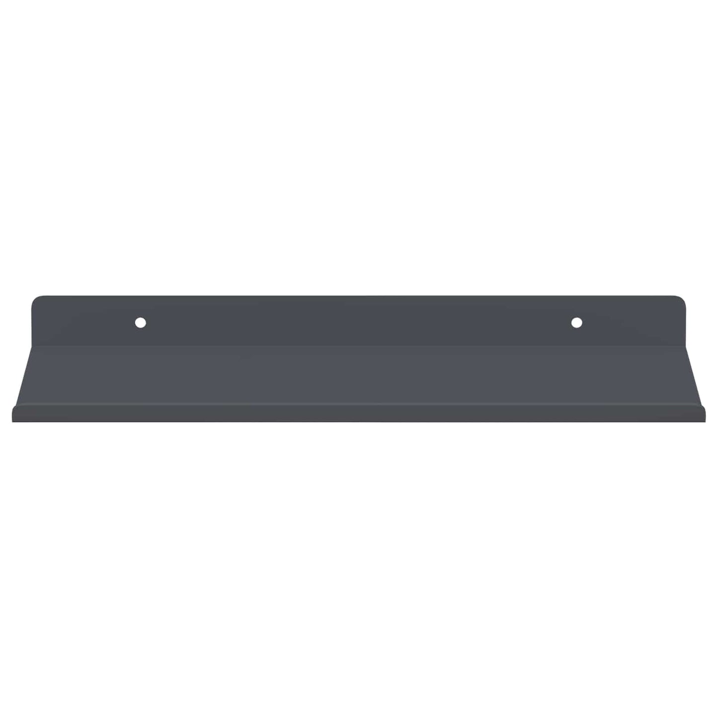 Vegghylle med hylle 2 pcs Antrasitt 30 x 18 x 2,5 cm vidaXL