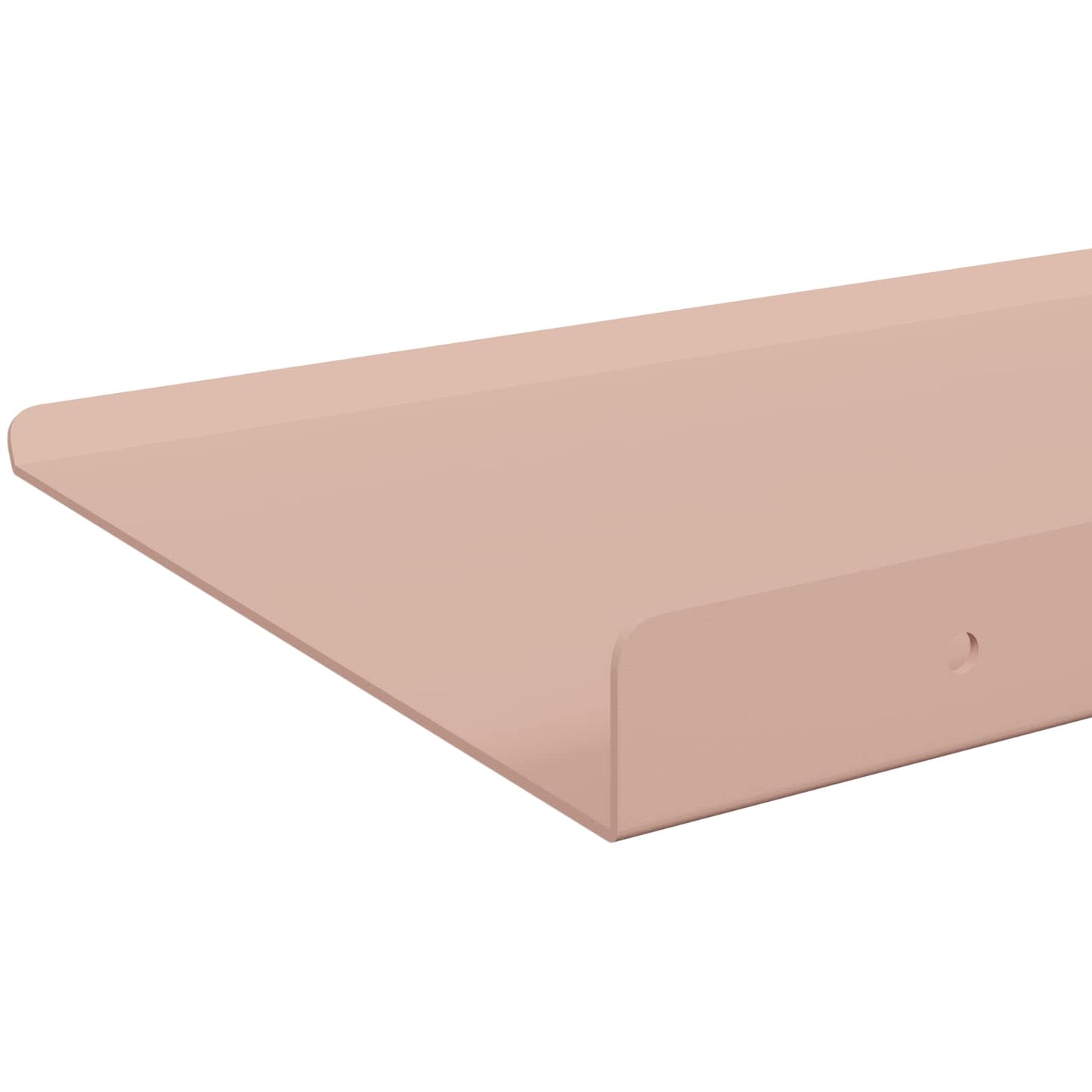 Vegghylle med hylle Veggmontert 4 pcs Rosa 80 x 18 x 2,5 cm vidaXL