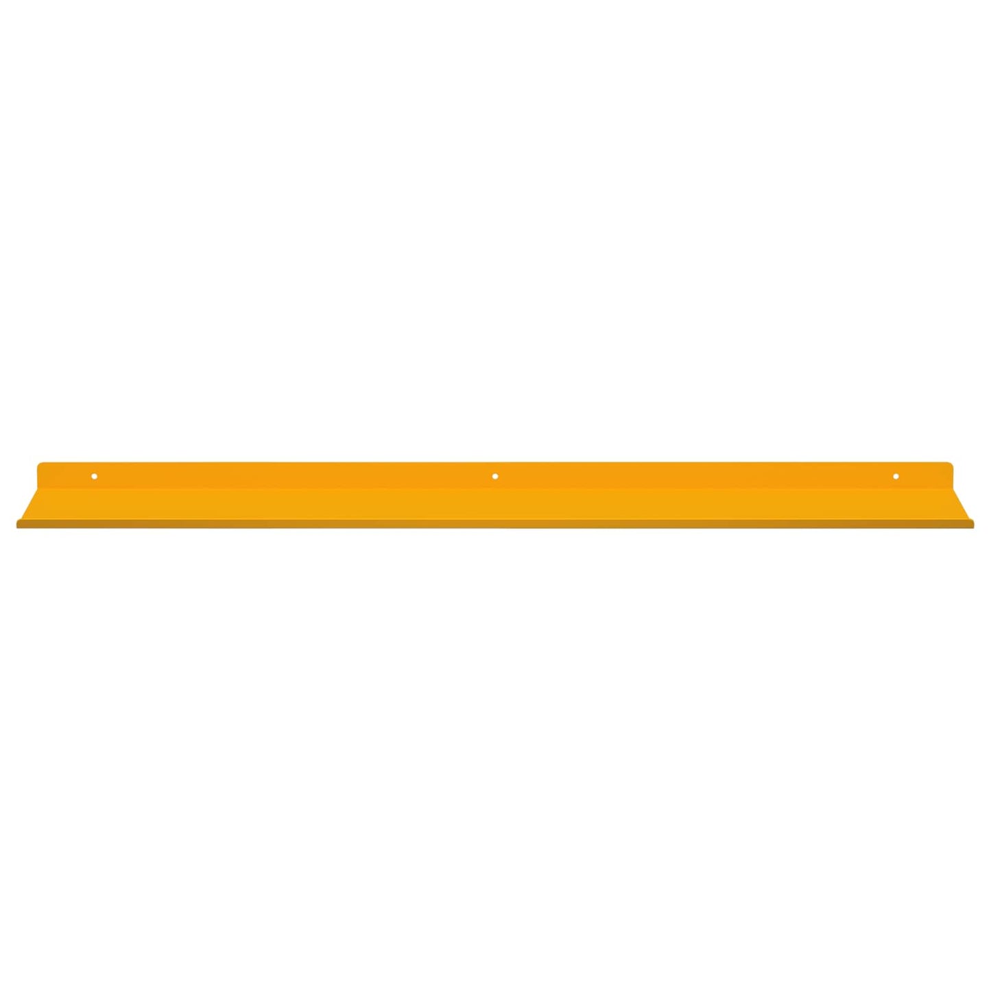 Vegghylle med hylle 2 pcs Sennepsgul 80 x 18 x 2,5 cm vidaXL