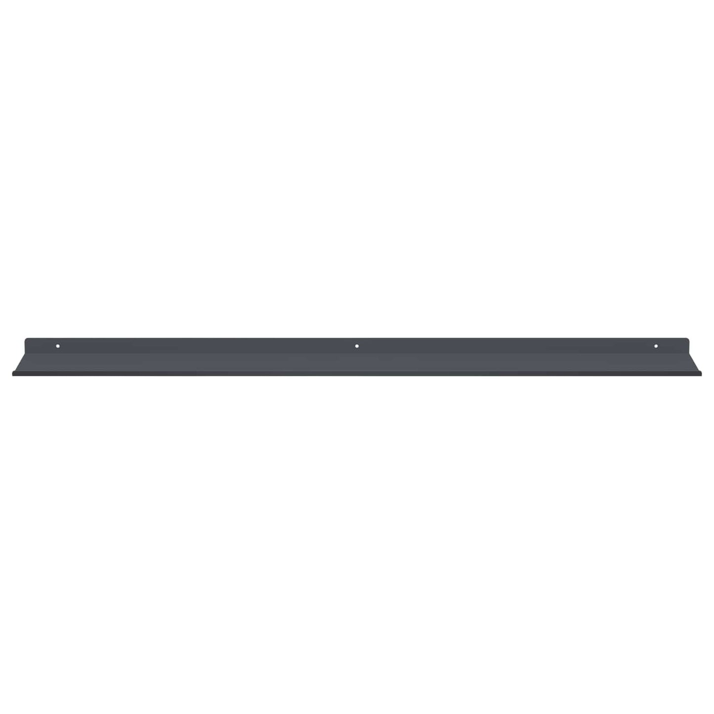 Vegghylle med hylle 4 pcs Antrasitt 100 x 18 x 2,5 cm vidaXL