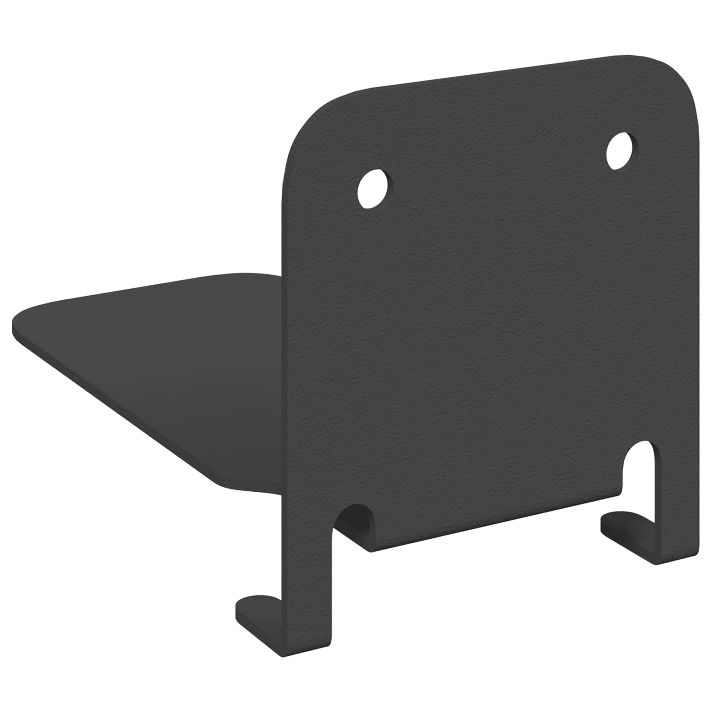 Flytende hylle med hylle 24 pcs Svart 6 x 10,8 x 6,6 cm