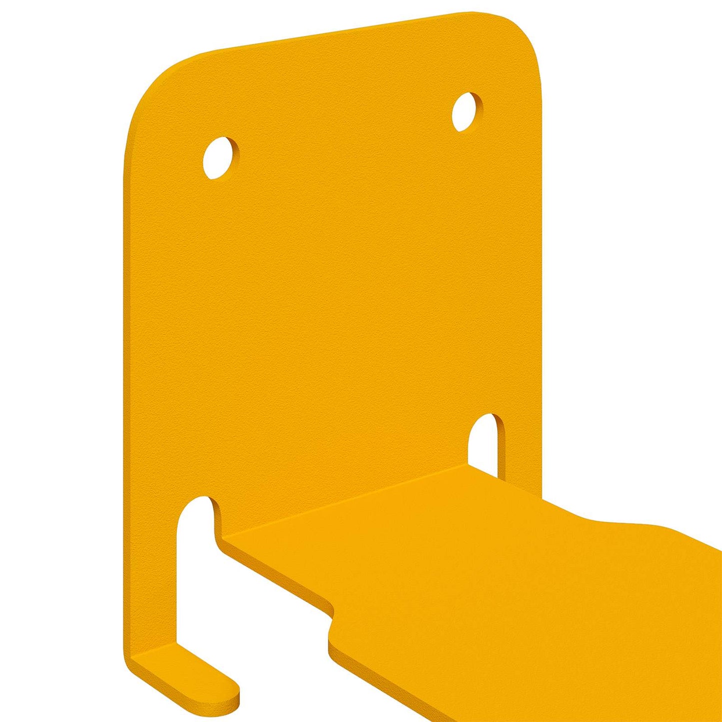 Flytende hylle med hylle 4 pcs Sennepsgul 6 x 10,8 x 6,6 cm