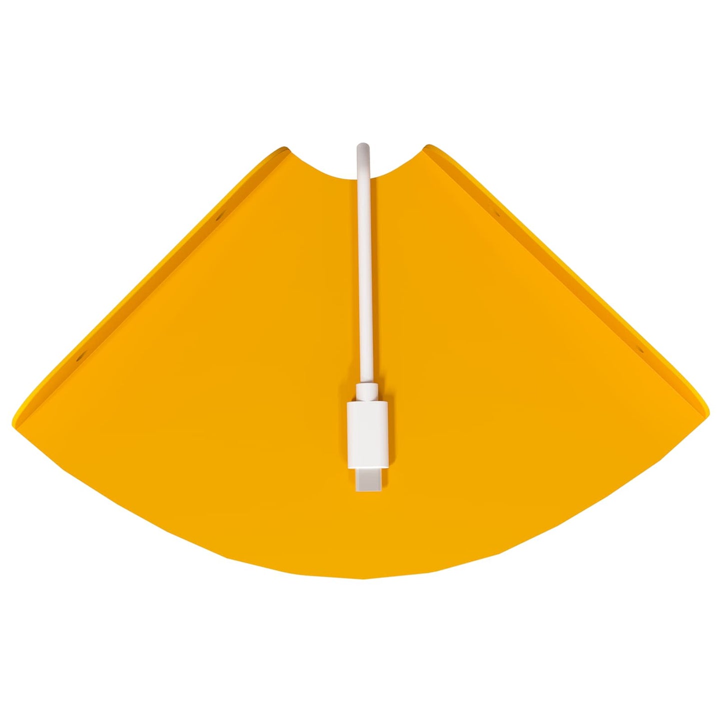 Flytende hylle med hylle 2 pcs Sennepsgul 15 x 15 x 2 cm