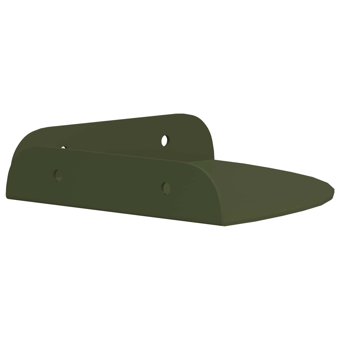 Flytende hylle med hylle 4 pcs Olivengrønn 15 x 15 x 2 cm